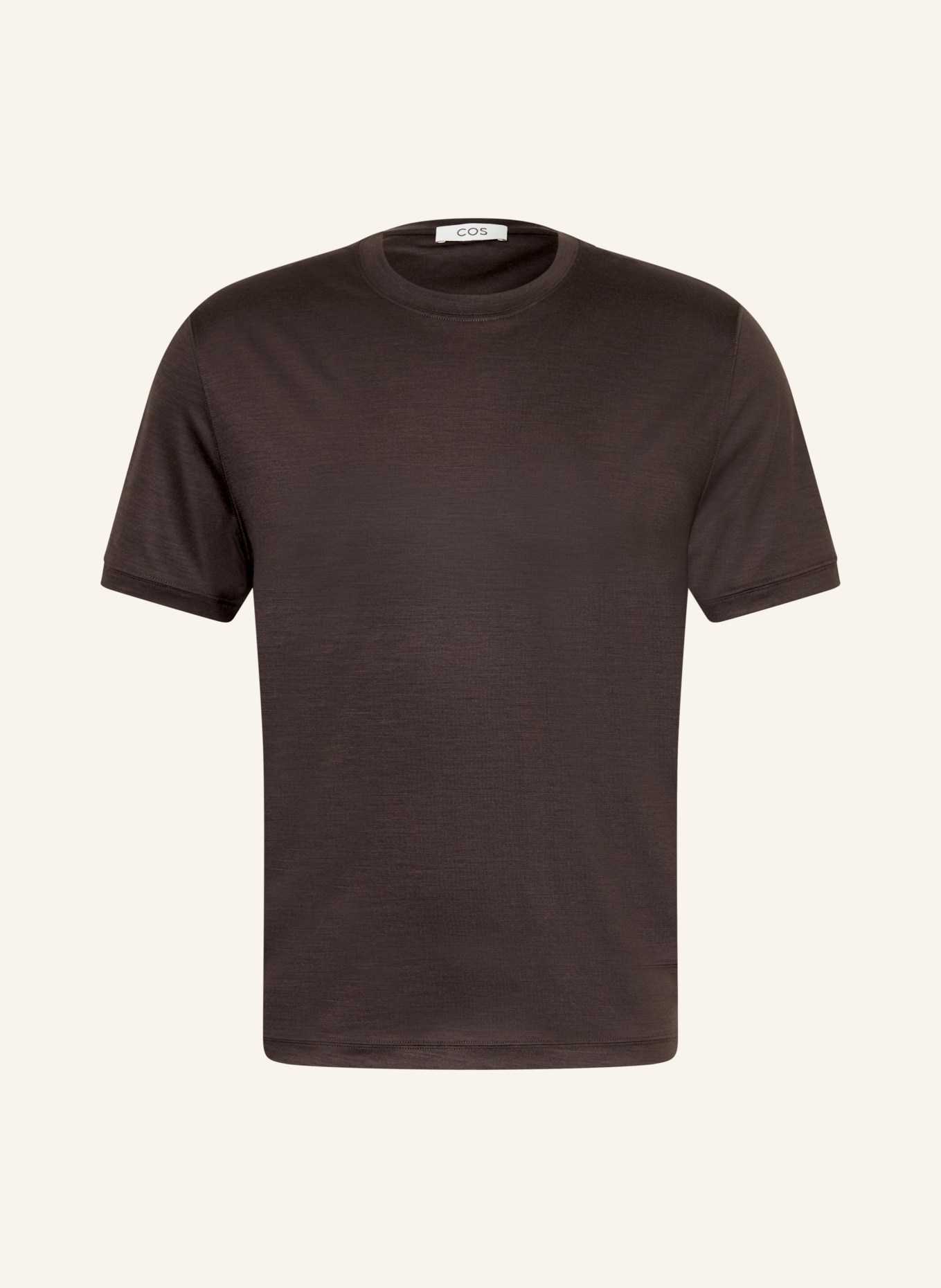 COS T-shirt: MARRON FONCÉ