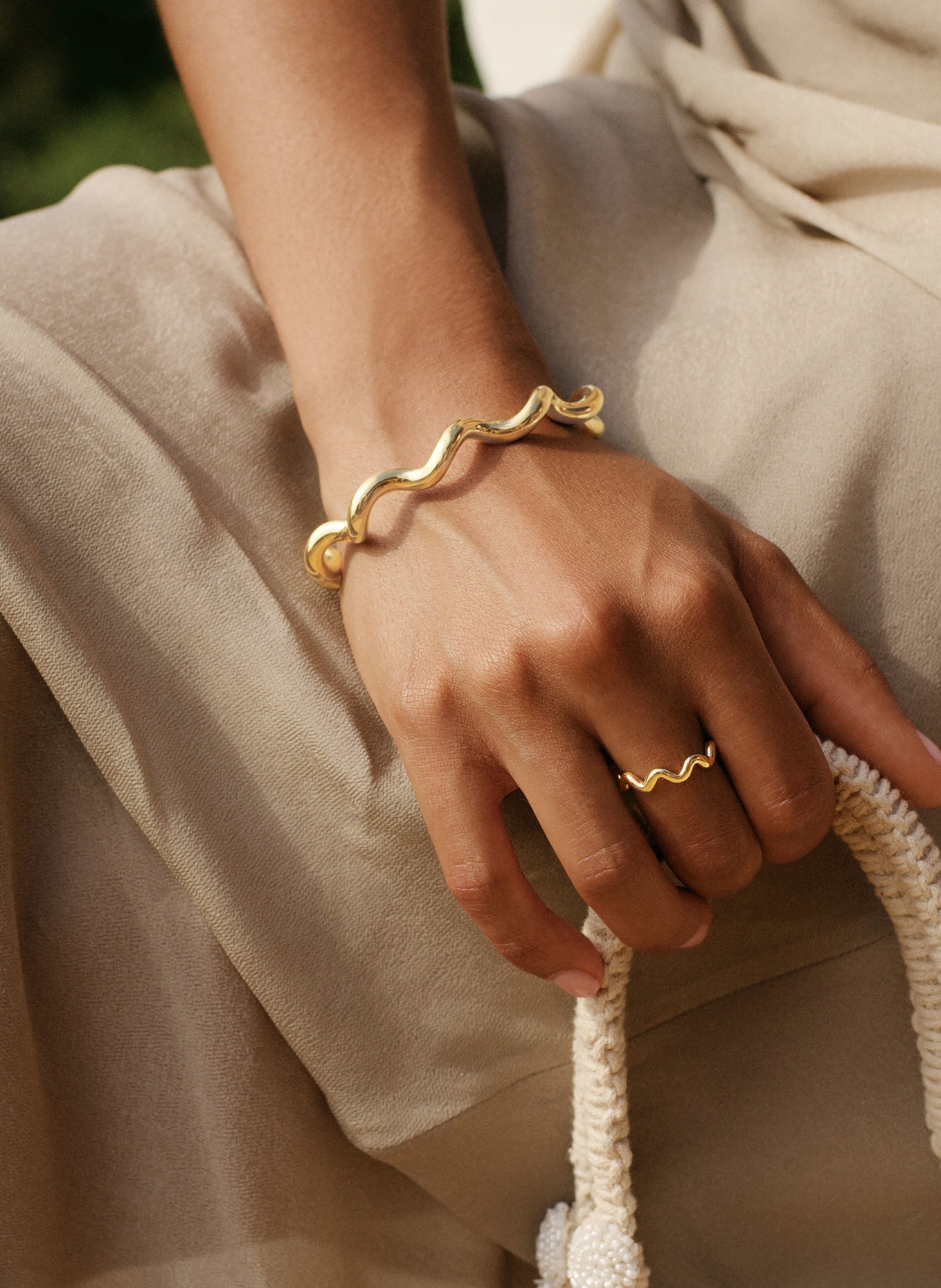 EDBLAD Armreif SPIRAL: GOLD