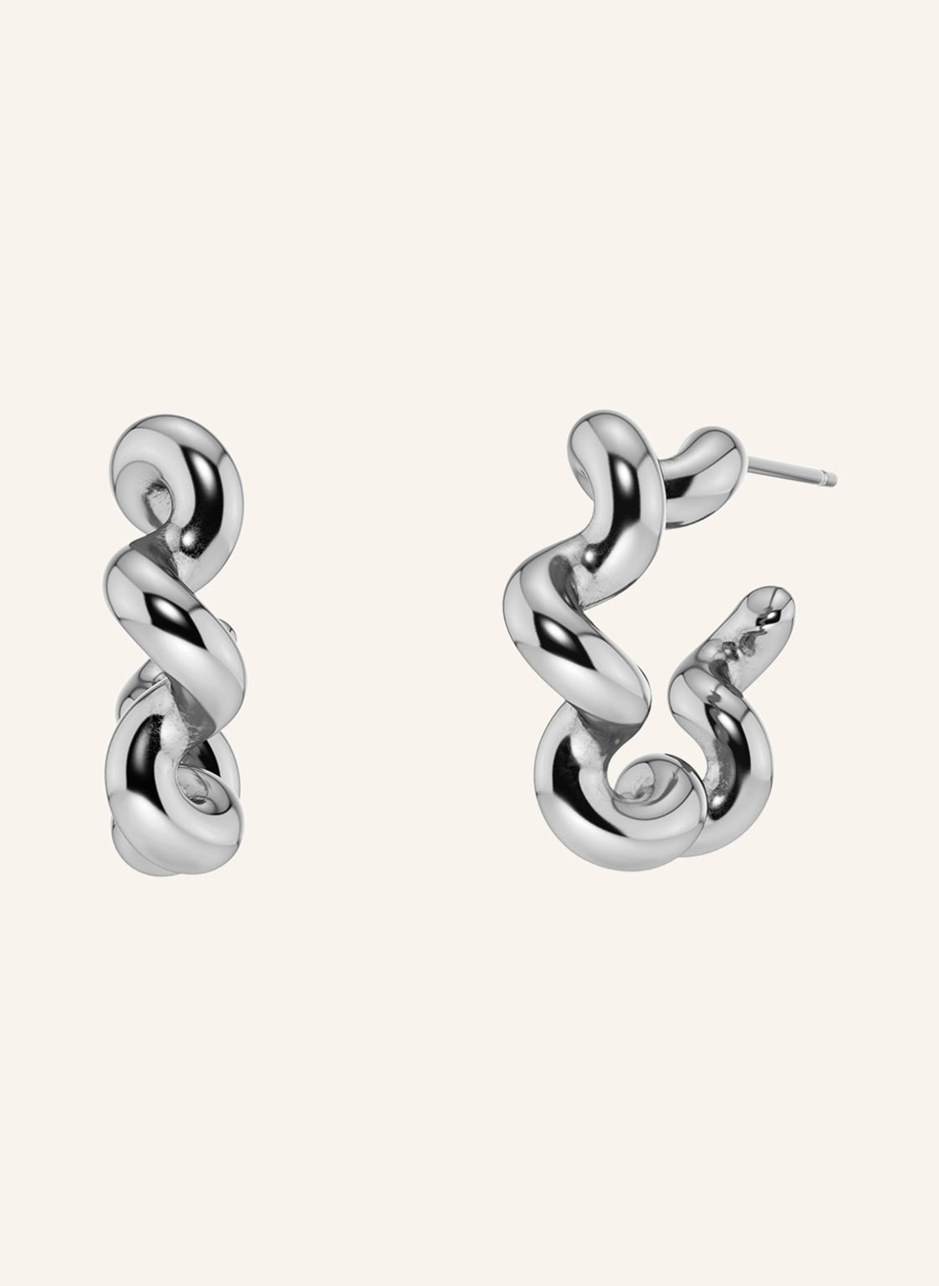 EDBLAD Creolen SPIRAL L: SILBER