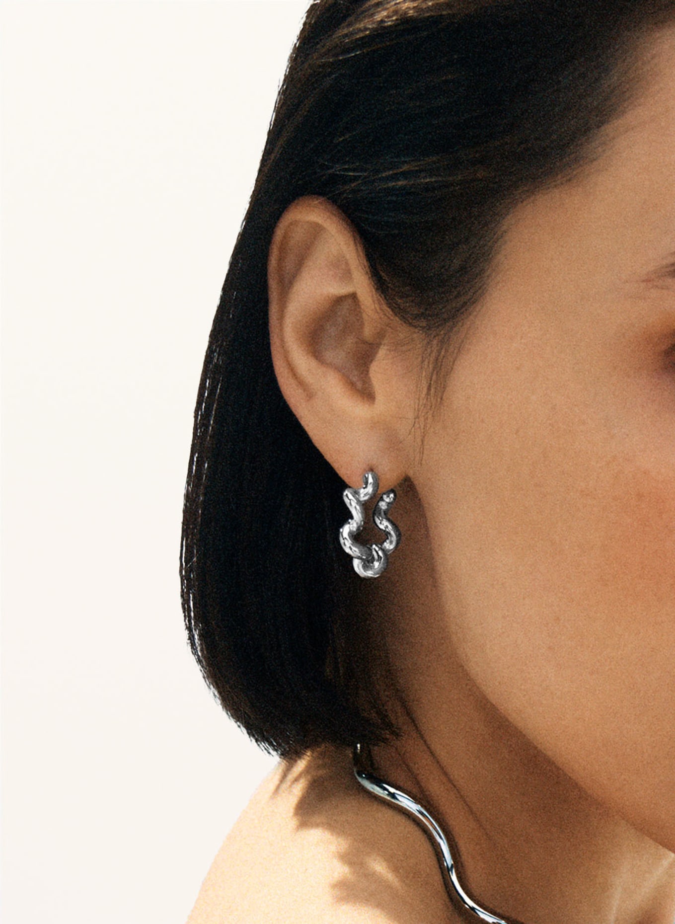 EDBLAD Creolen SPIRAL L: SILBER