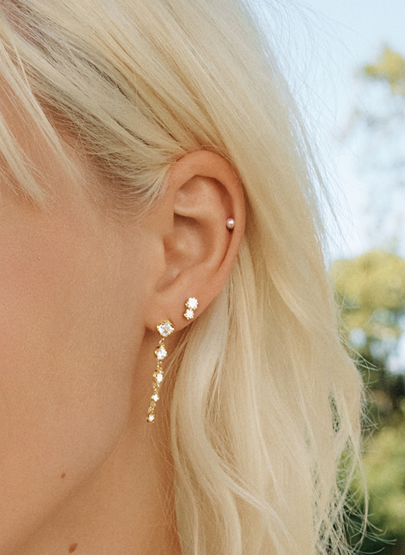 EDBLAD Kolczyki wiszące TEENY: ZŁOTY