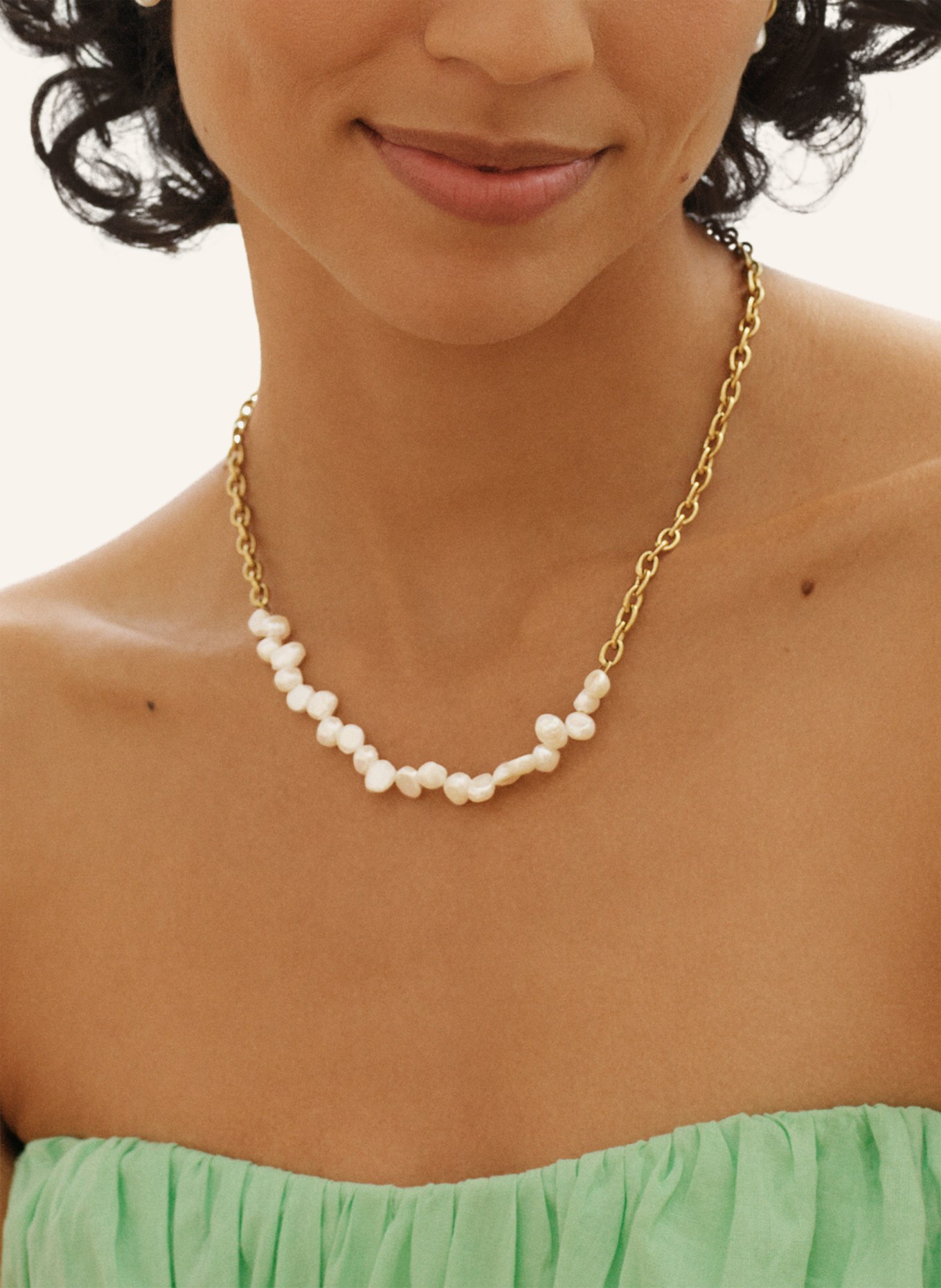 EDBLAD Halskette BREEZE: GOLD / WEISS