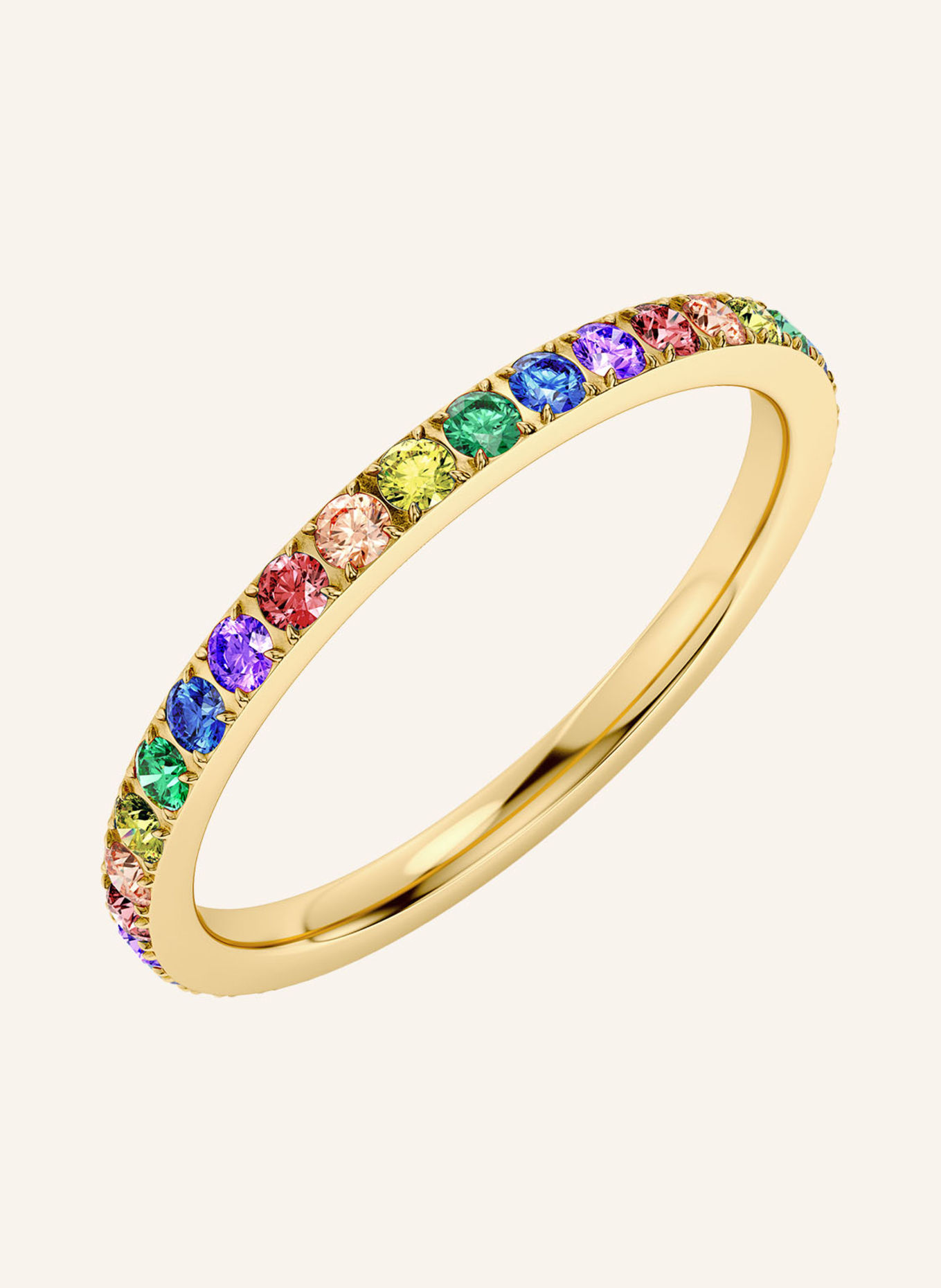 EDBLAD RAINBOW Ring: GOLD / RED / BLUE