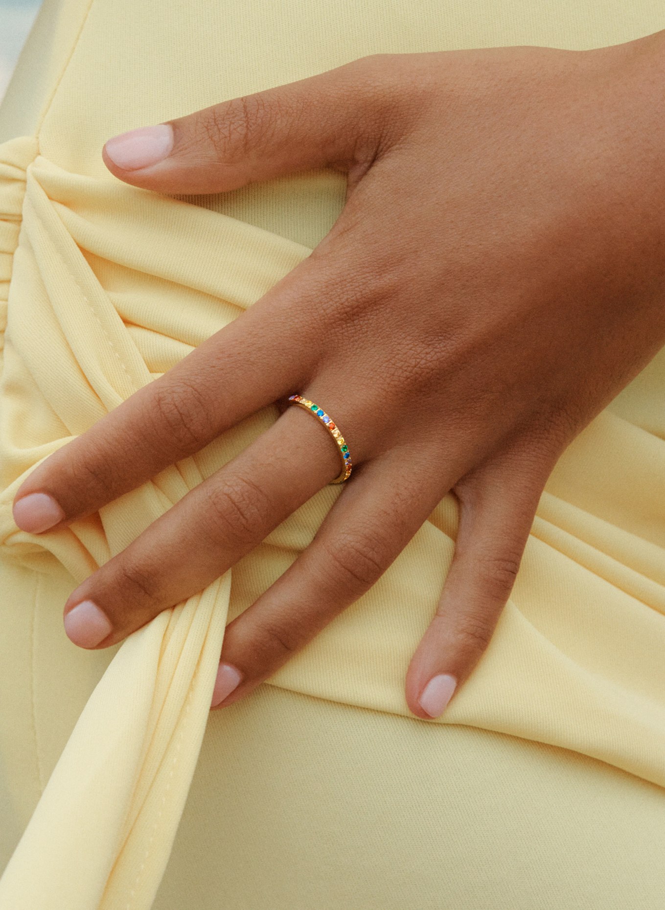 EDBLAD RAINBOW Ring: GOLD / RED / BLUE