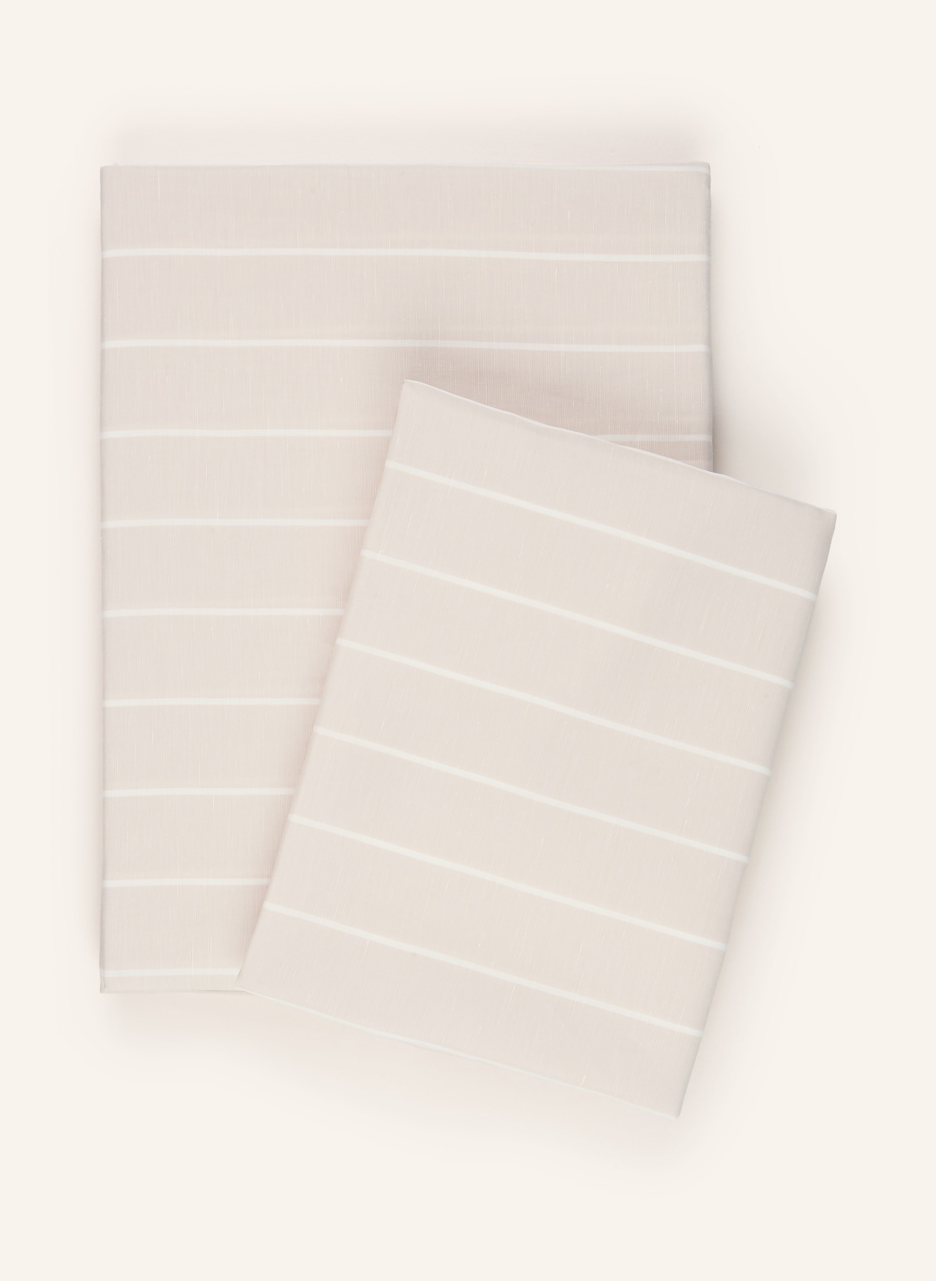 elegante Linge de lit HUMBLE avec lin: BEIGE / CRÈME