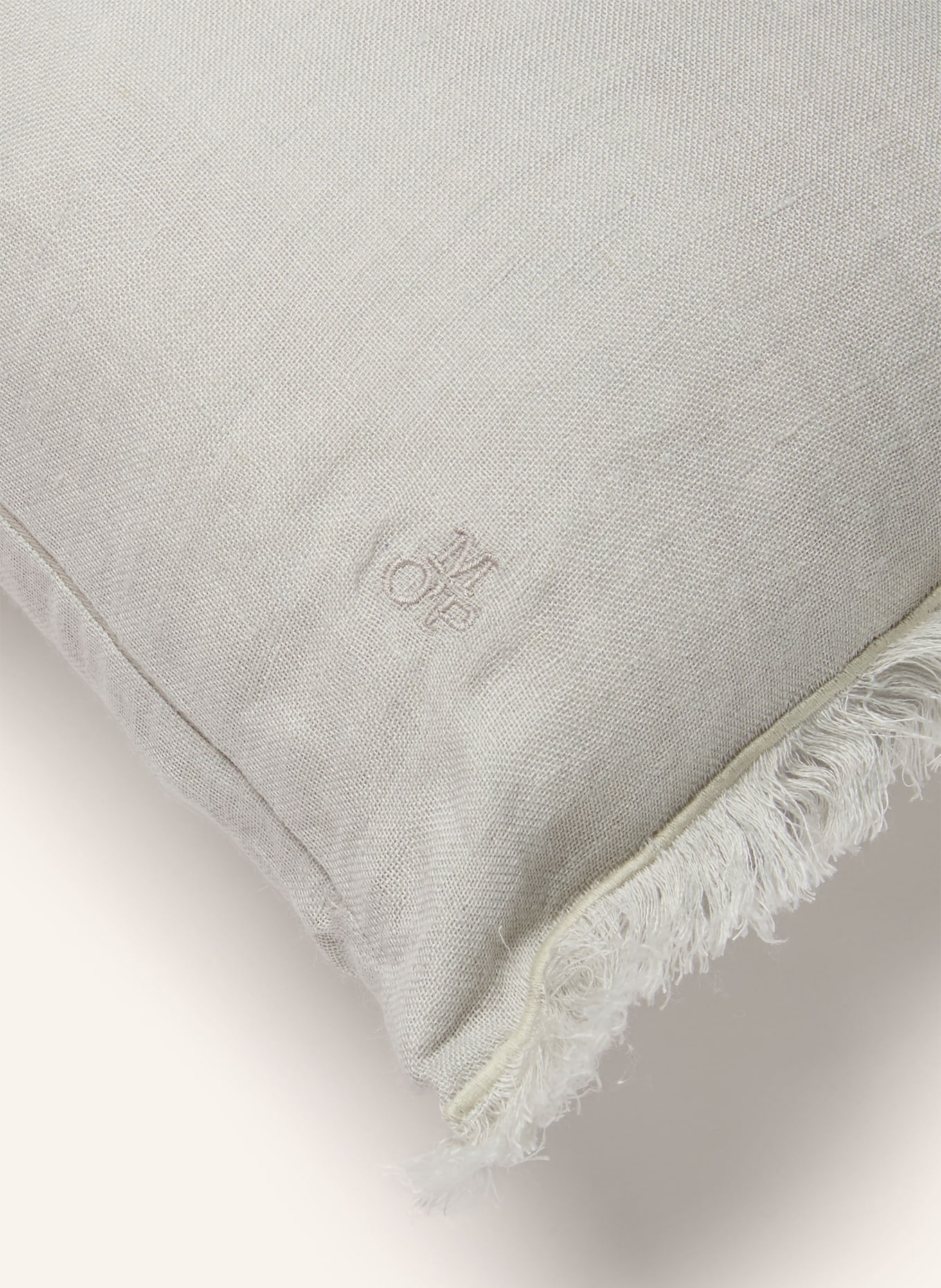 Marc O'Polo Dekokissen LINKA aus Leinen: GRAU