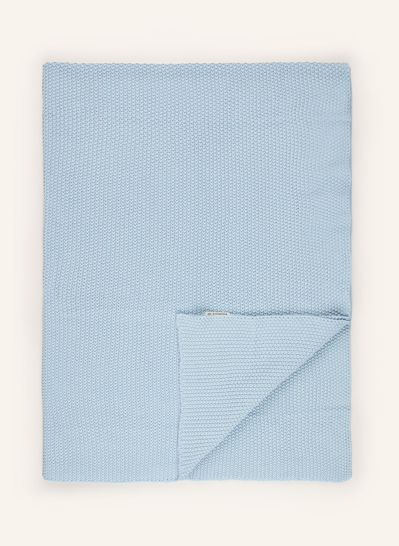 Marc O'Polo Plaid NORDIC KNIT: BLEU CLAIR