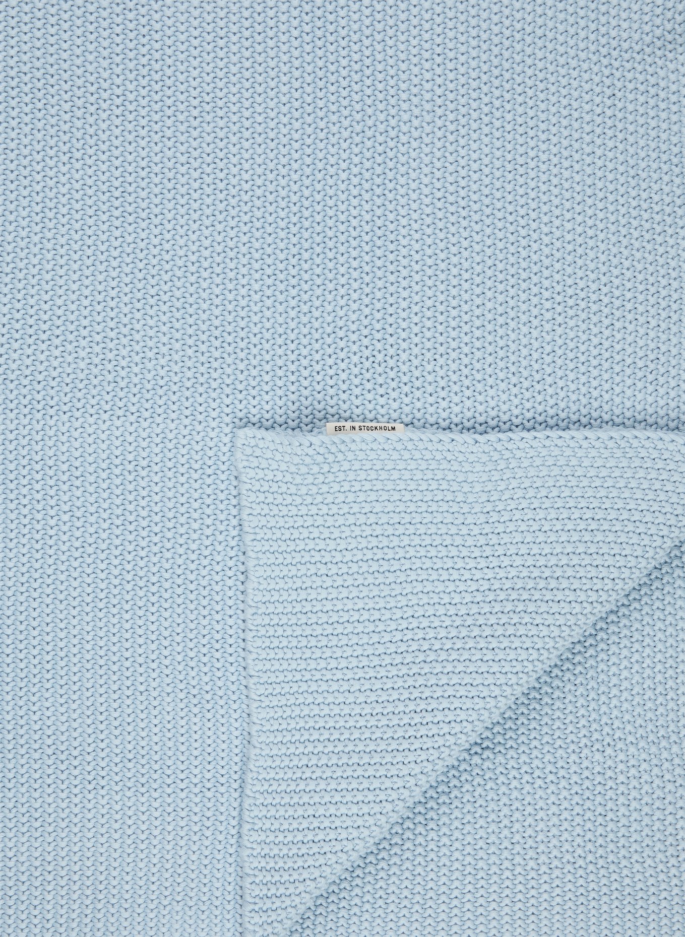 Marc O'Polo Plaid NORDIC KNIT: BLEU CLAIR