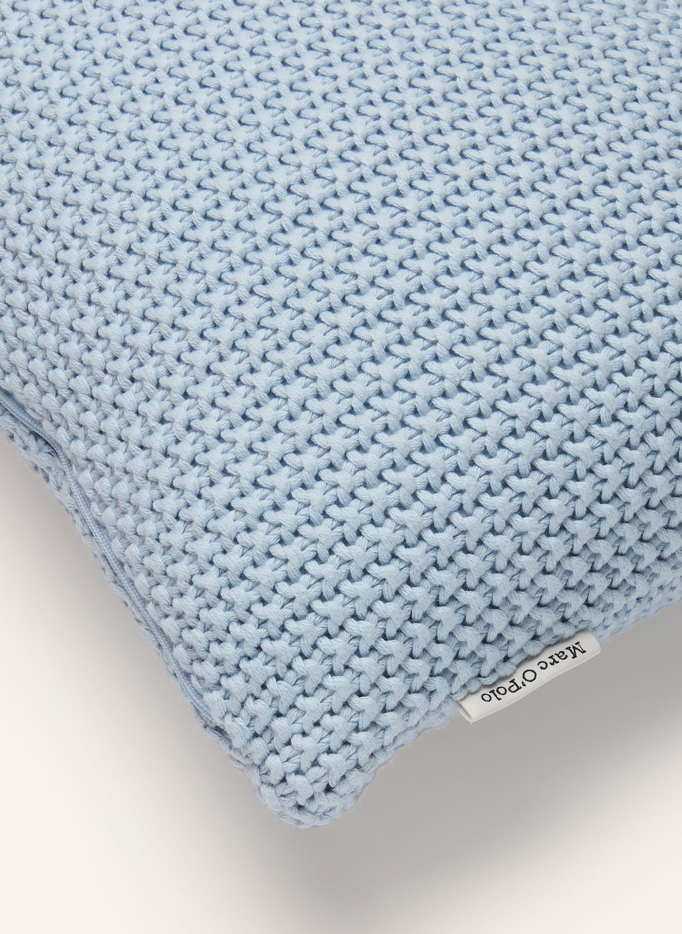 Marc O'Polo Coussin décoratif NORDIC KNIT: BLEU CLAIR