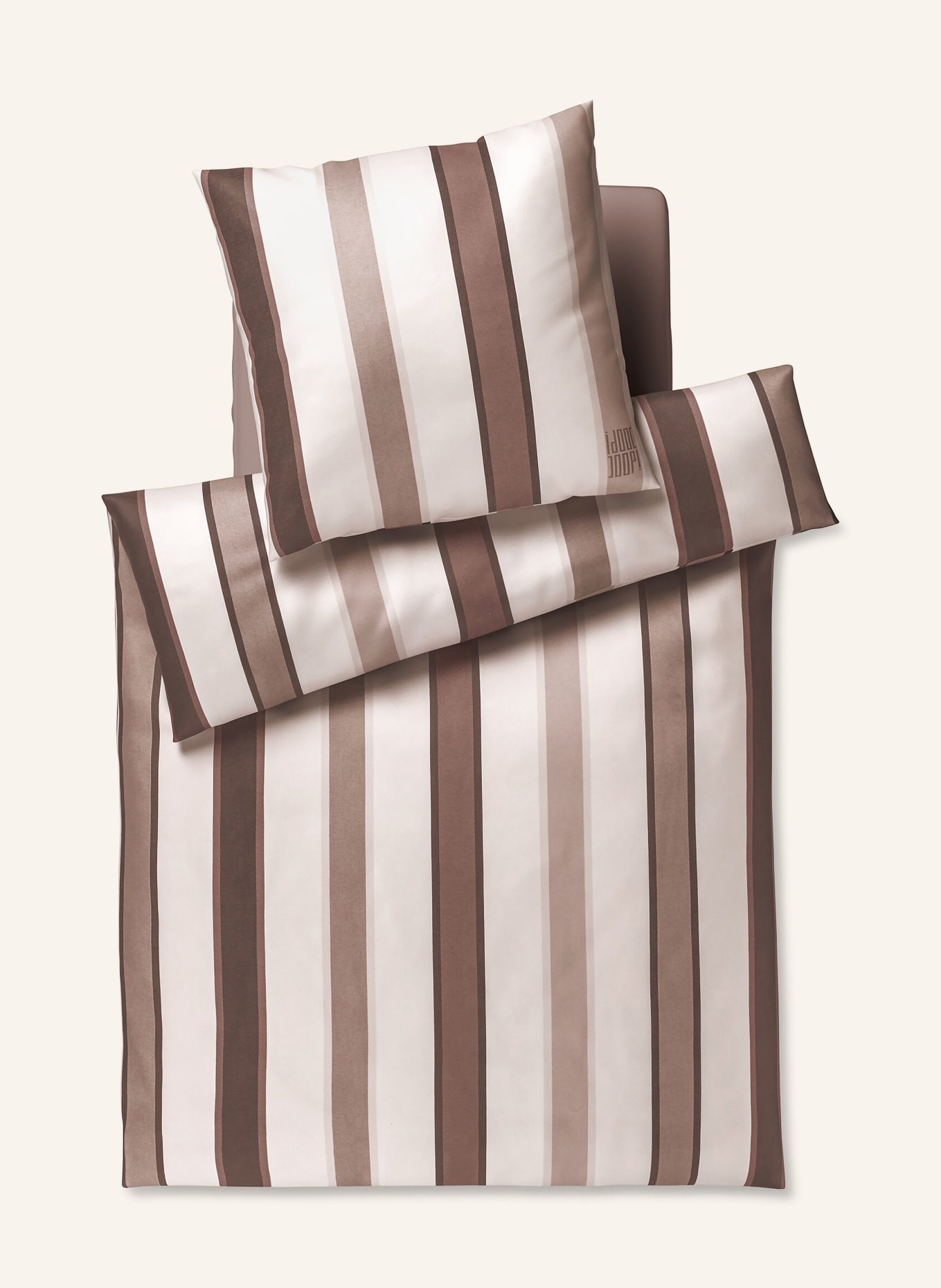 JOOP! Bettwäsche BANKS: CREME / DUNKELLILA / LILA