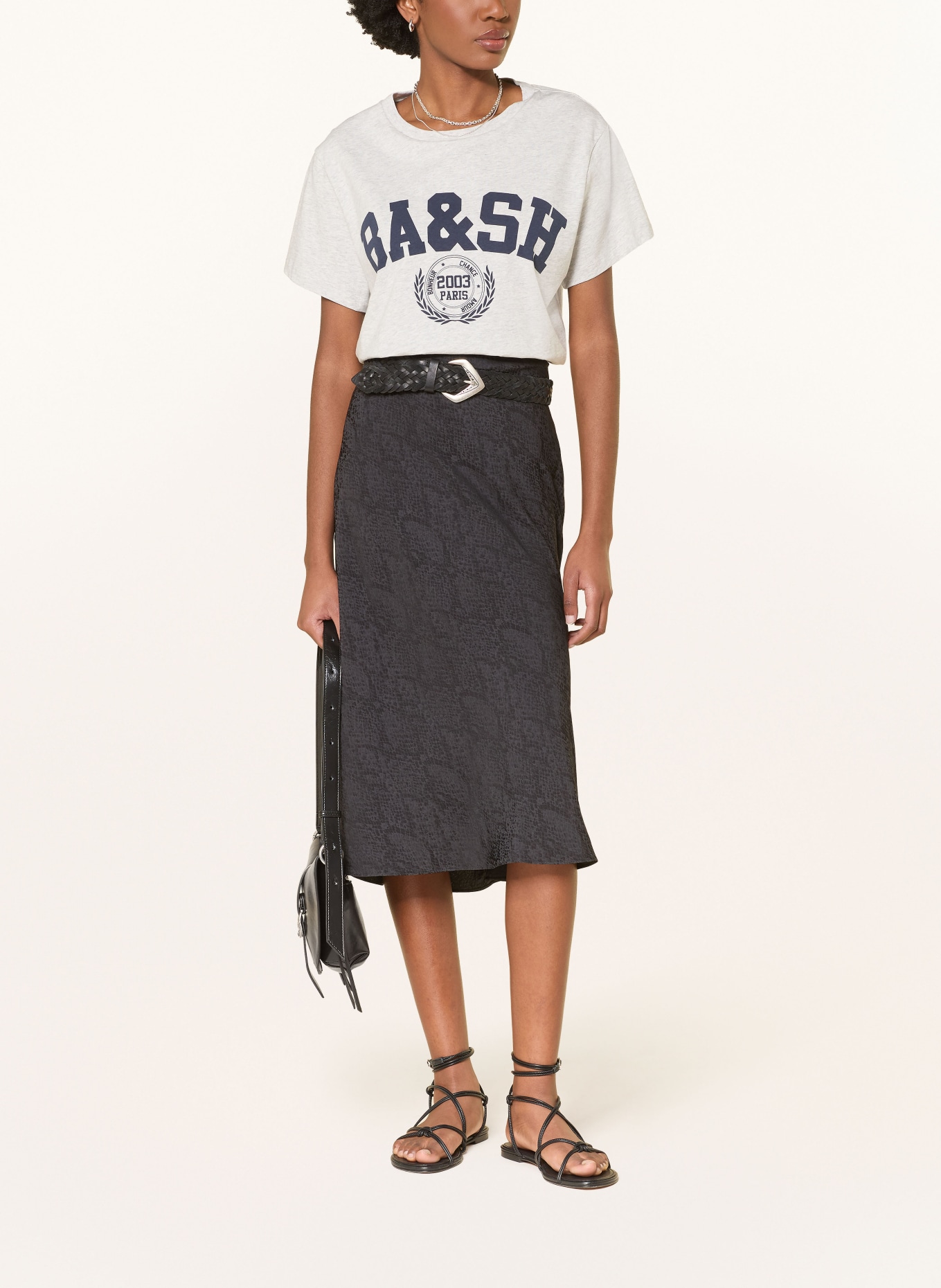 ba&sh Jacquard-Rock RISTA: SCHWARZ