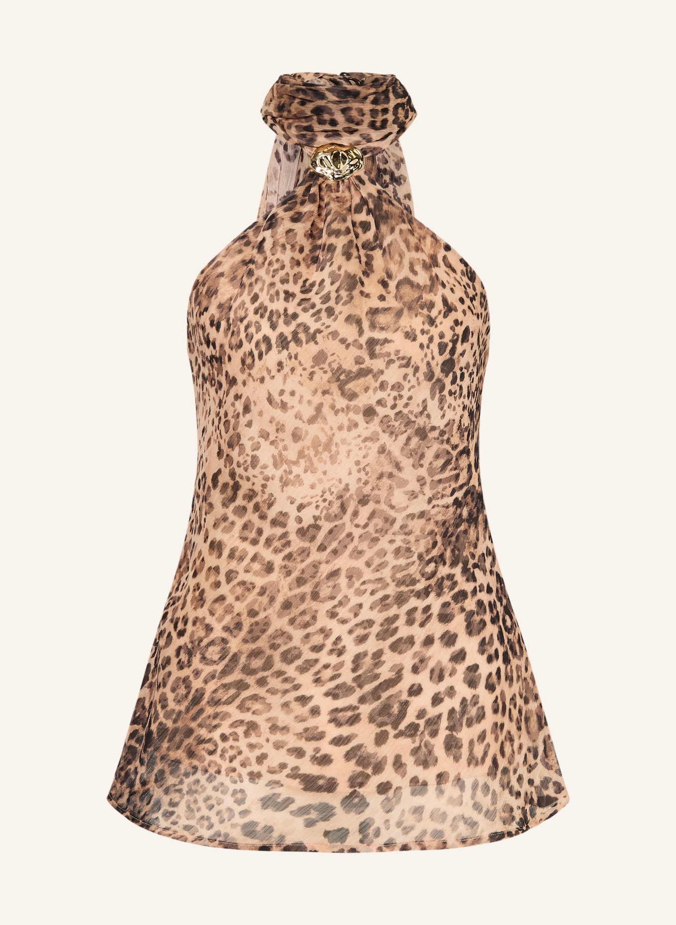 MRS & HUGS blůza: BÉŽOVÁ / TMAVĚ HNĚDÁ