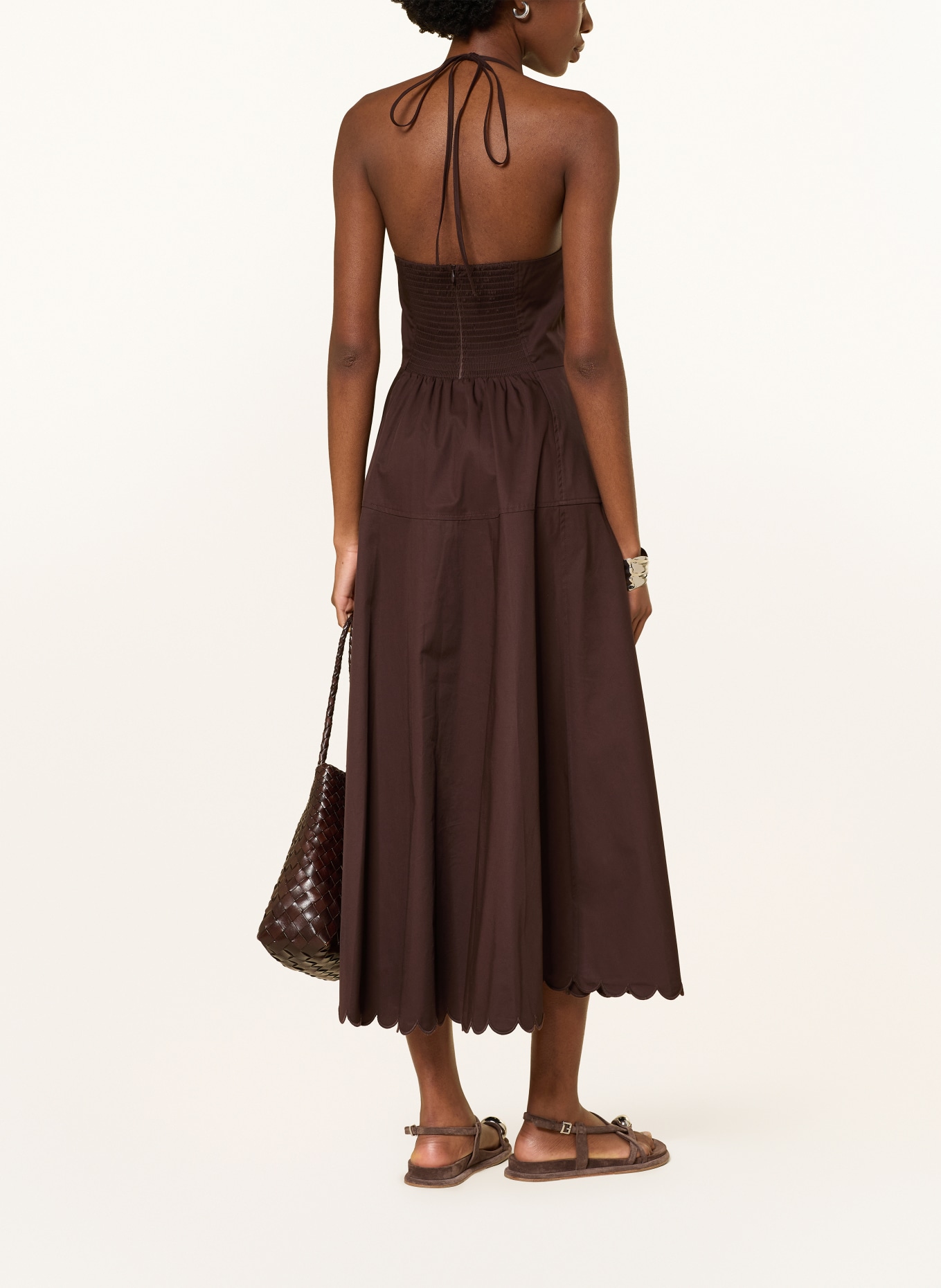 MRS & HUGS Robe: MARRON FONCÉ