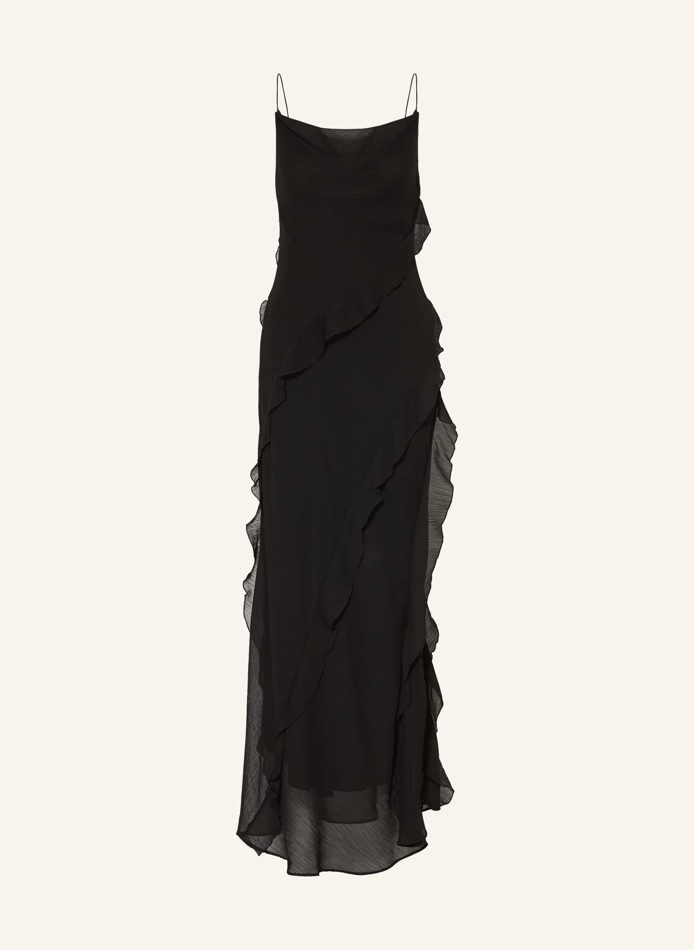 MRS & HUGS Robe à volants: NOIR