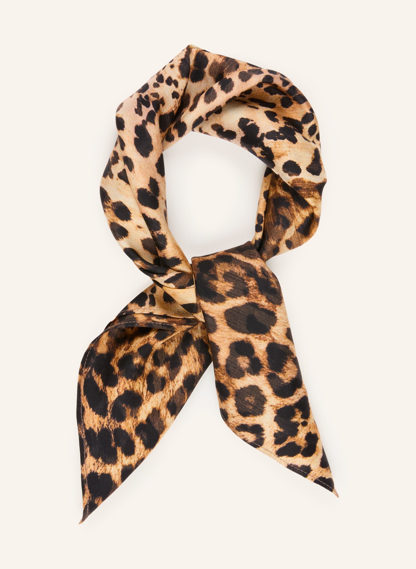 MRS & HUGS Seidentuch: SCHWARZ / HELLBRAUN / BRAUN