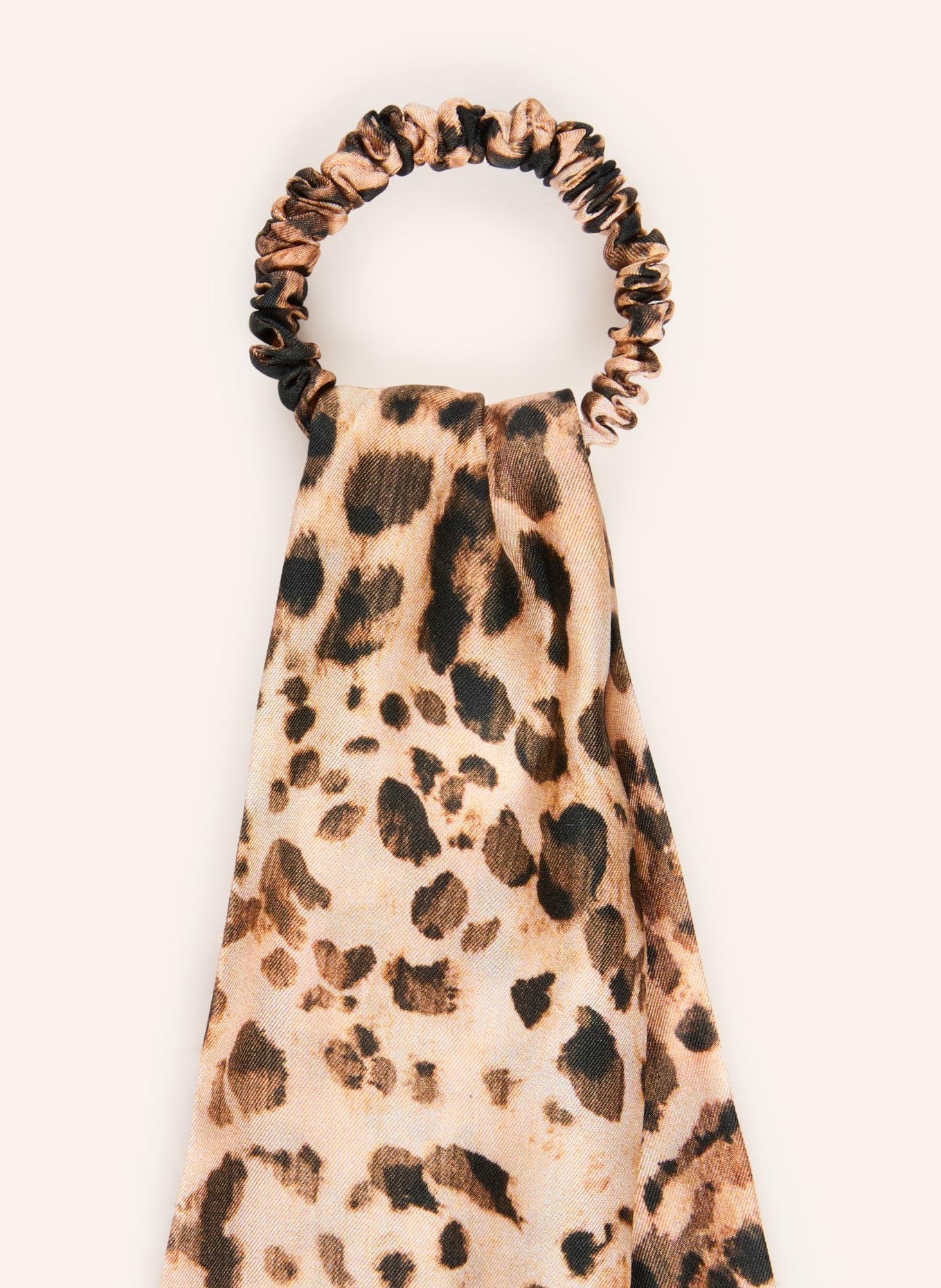 MRS & HUGS Gumka do włosów z jedwabiu: JASNOBRĄZOWY / BRĄZOWY / CZARNY