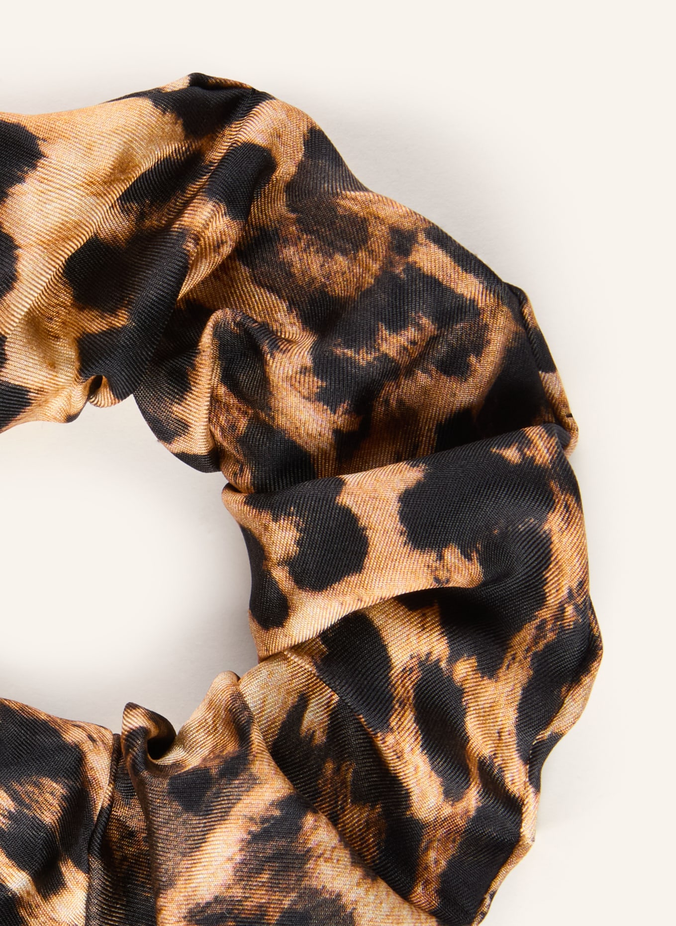 MRS & HUGS Haargummi aus Seide: HELLBRAUN / BRAUN / SCHWARZ