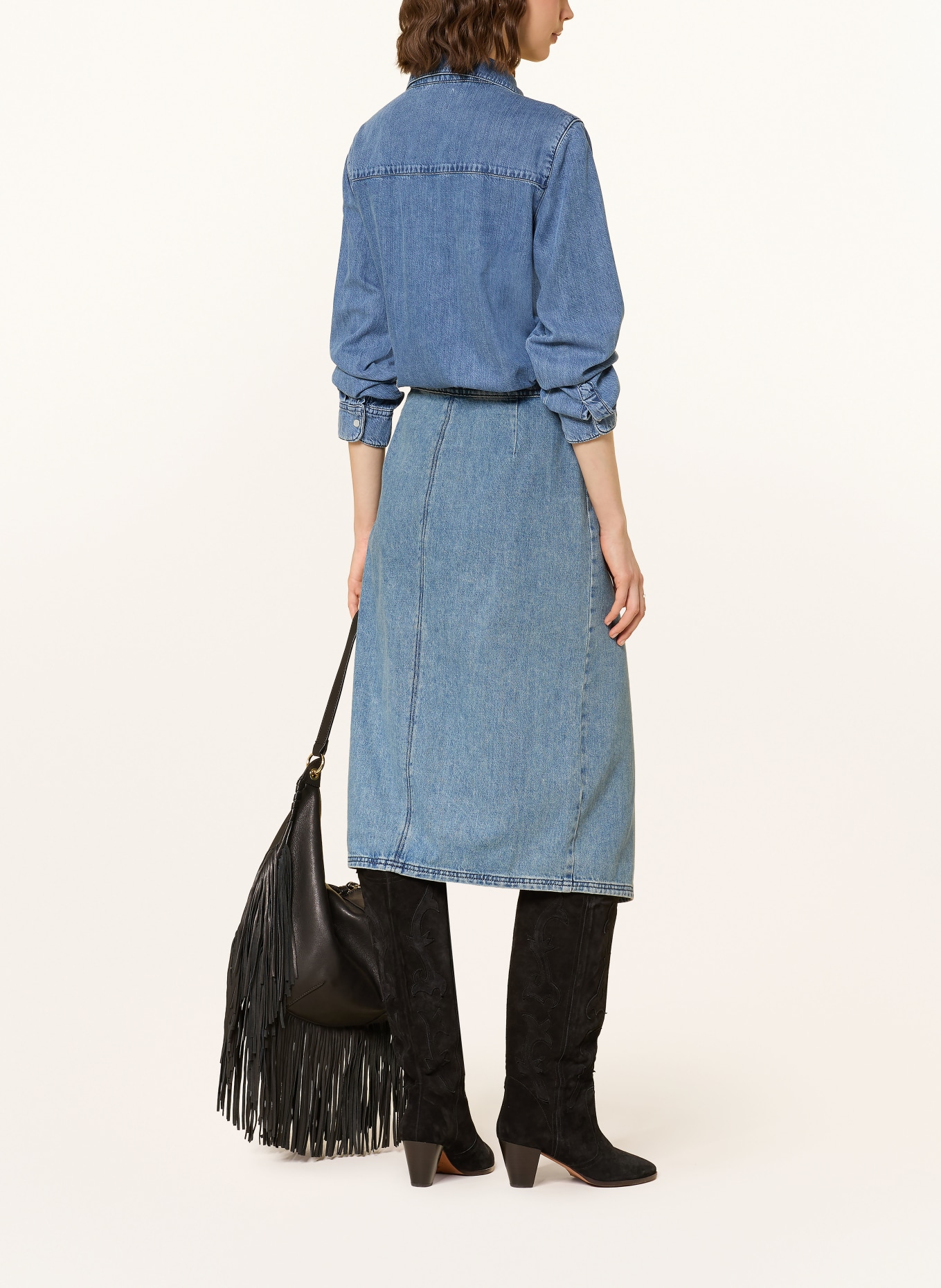 ba&sh Wickelrock TIMY: HELLBLAU