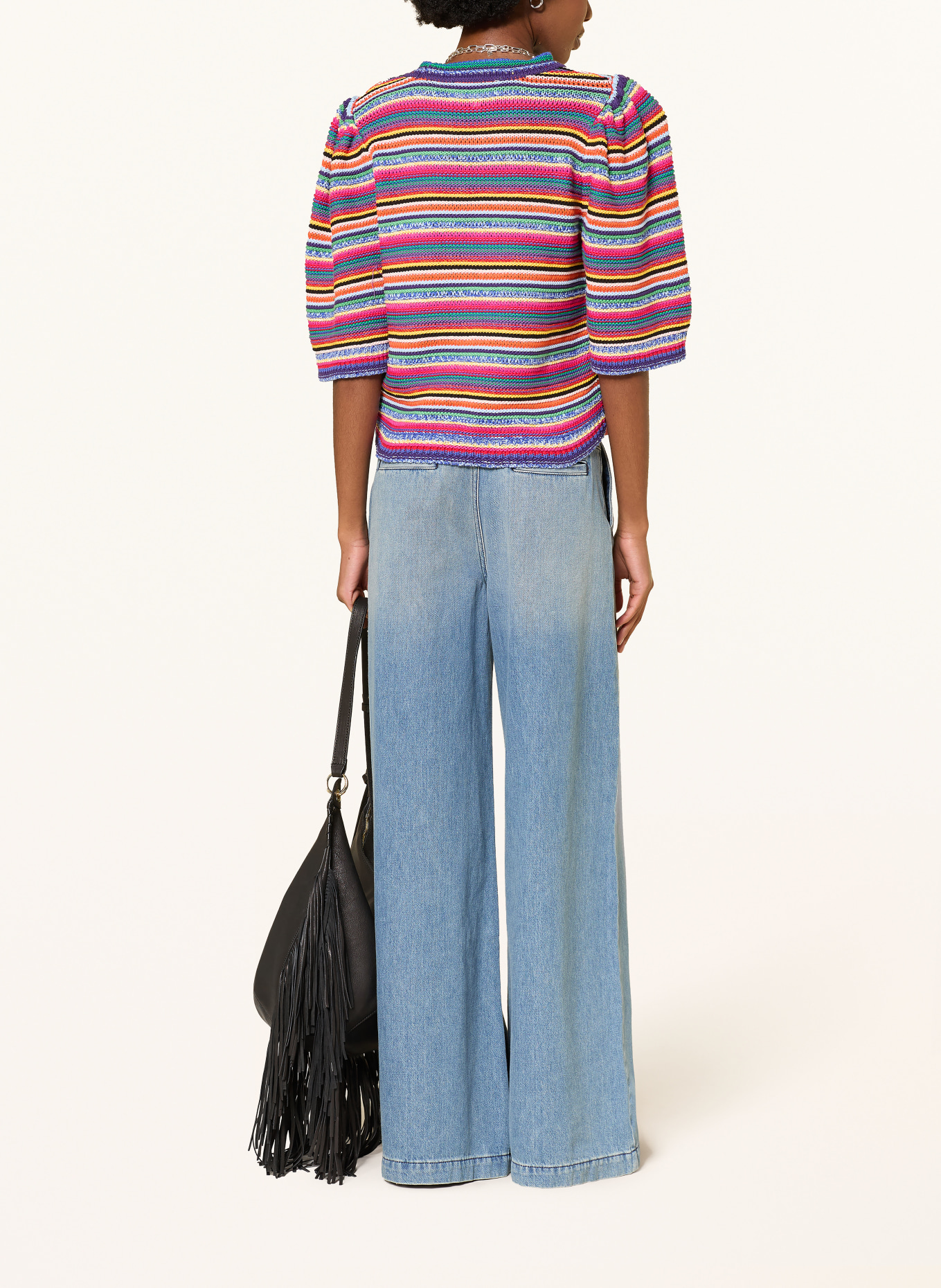 ba&sh Džíny s rozšiřujícími se nohavicemi TOBY: BLUE LIGHTUSEDBLUE