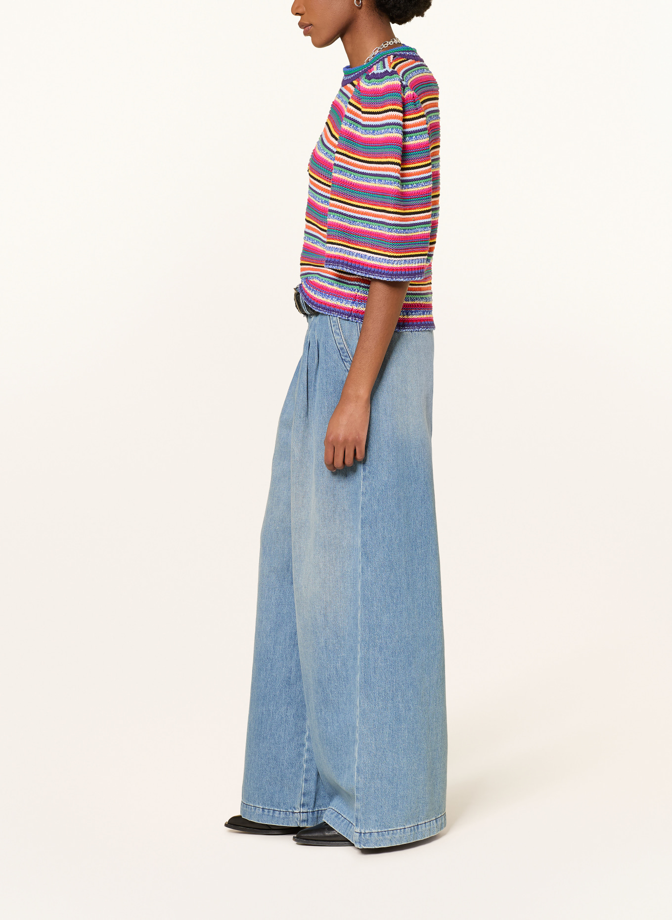 ba&sh Džíny s rozšiřujícími se nohavicemi TOBY: BLUE LIGHTUSEDBLUE