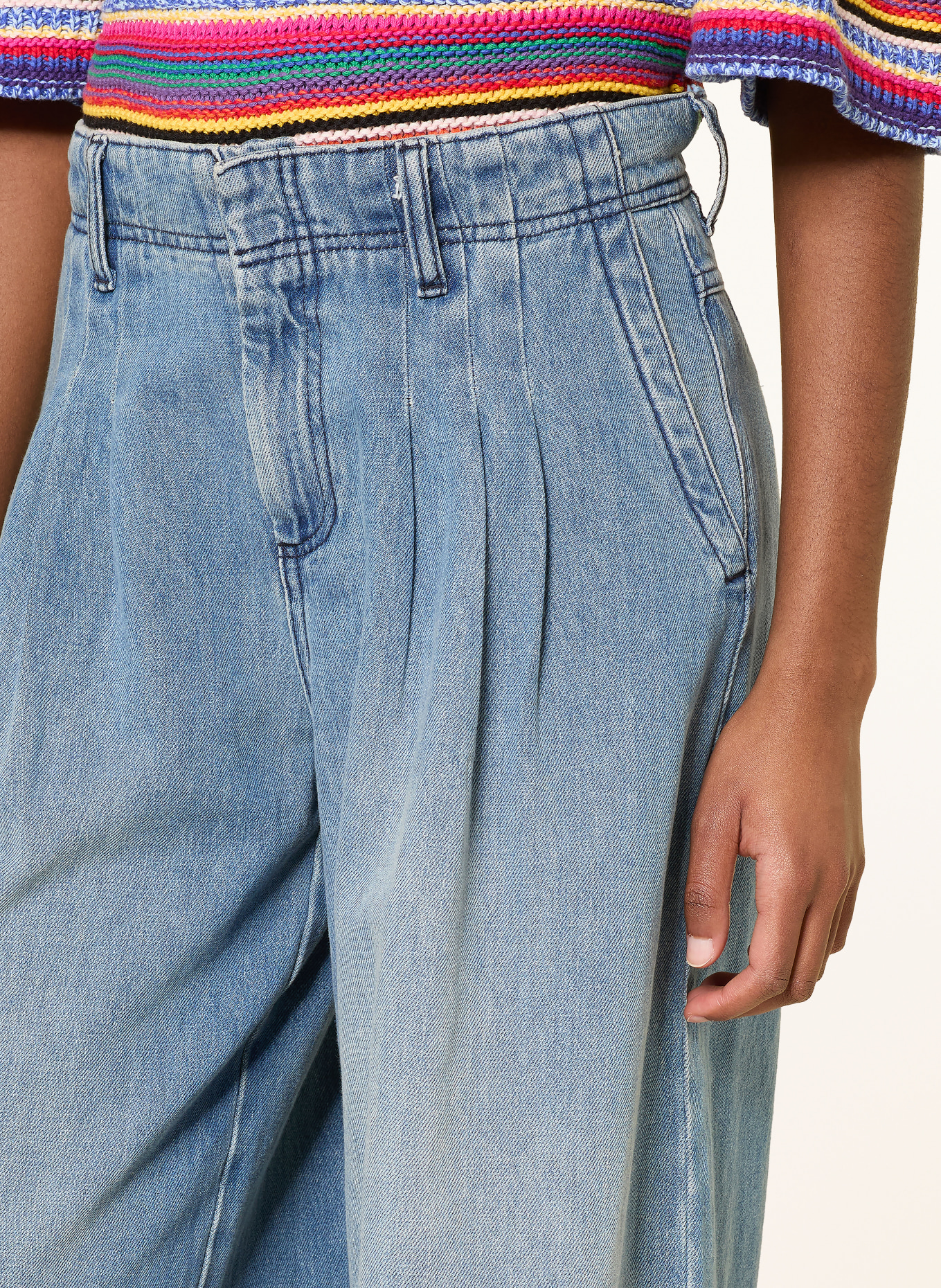 ba&sh Džíny s rozšiřujícími se nohavicemi TOBY: BLUE LIGHTUSEDBLUE