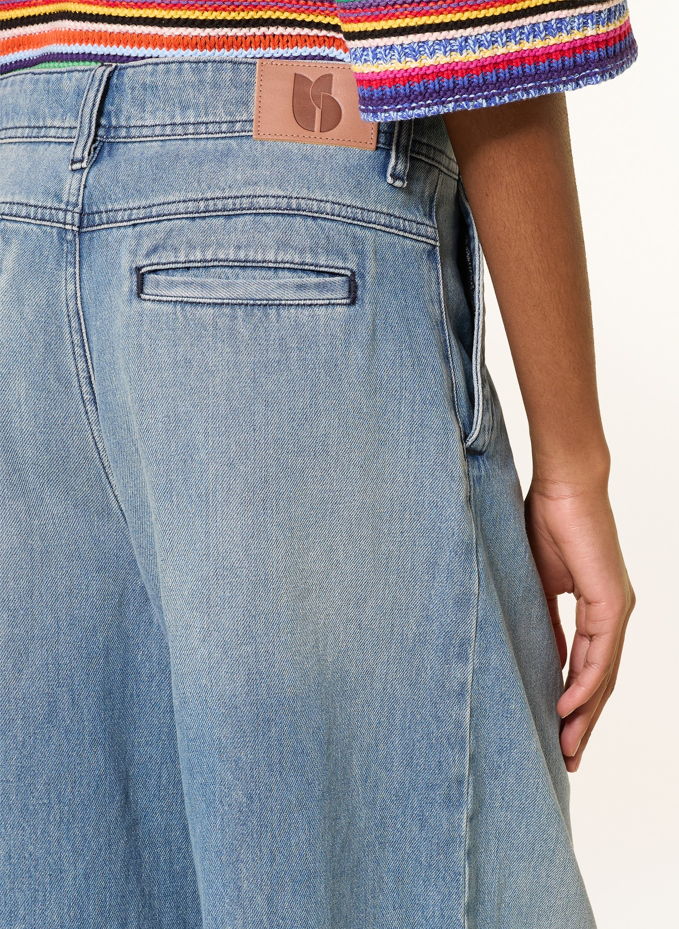 ba&sh Džíny s rozšiřujícími se nohavicemi TOBY: BLUE LIGHTUSEDBLUE