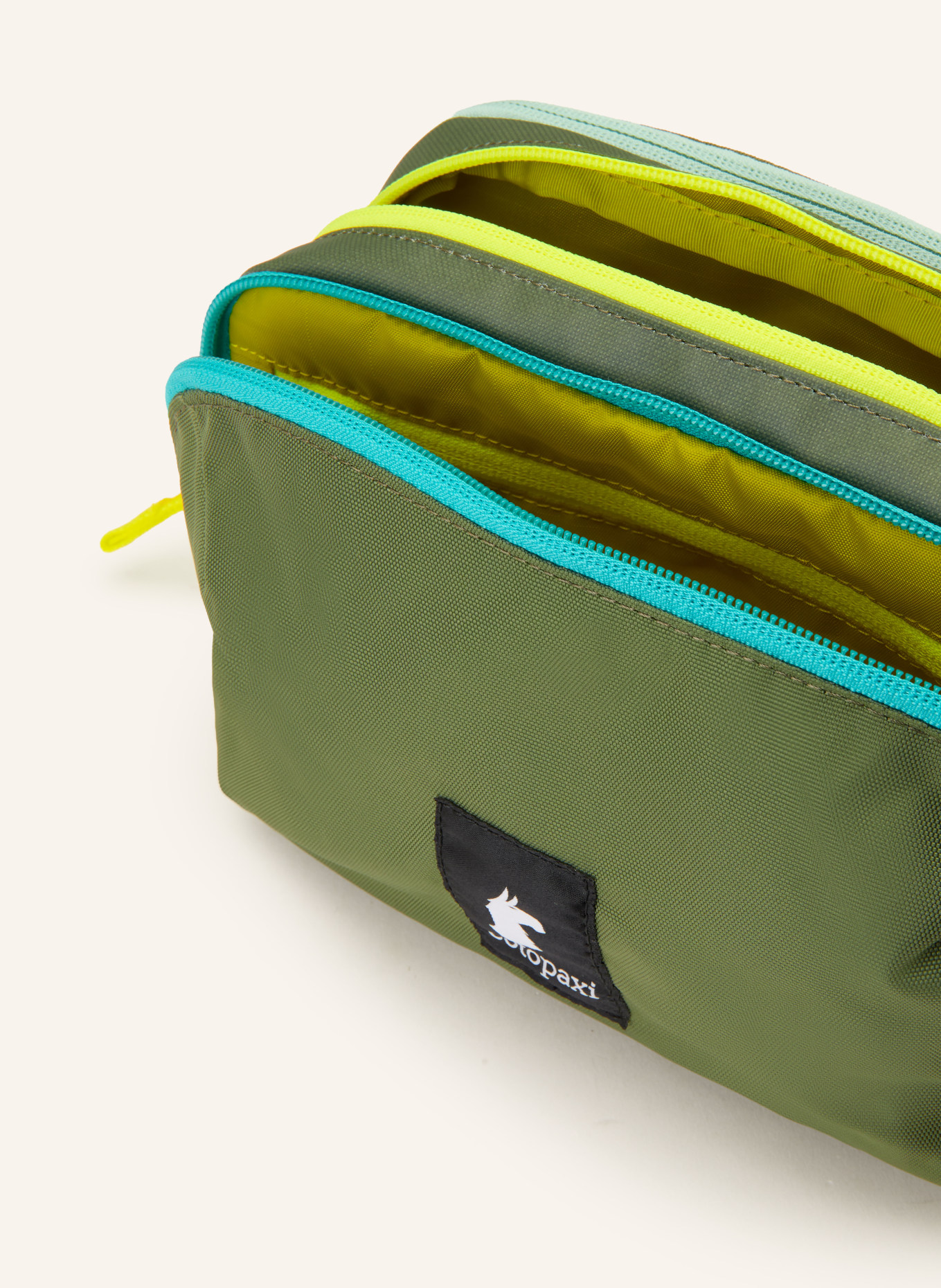 cotopaxi Kosmetiktasche NIDO: KHAKI / GELB / TÜRKIS
