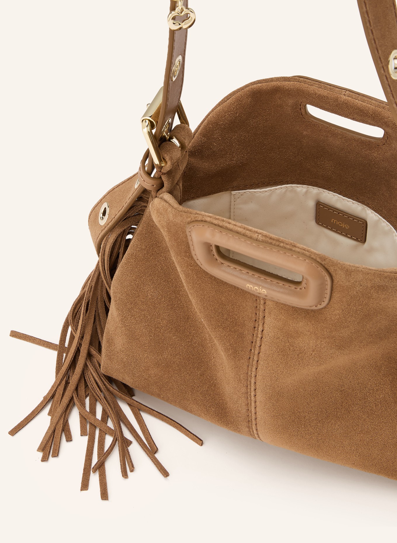 maje Umhängetasche: HELLBRAUN