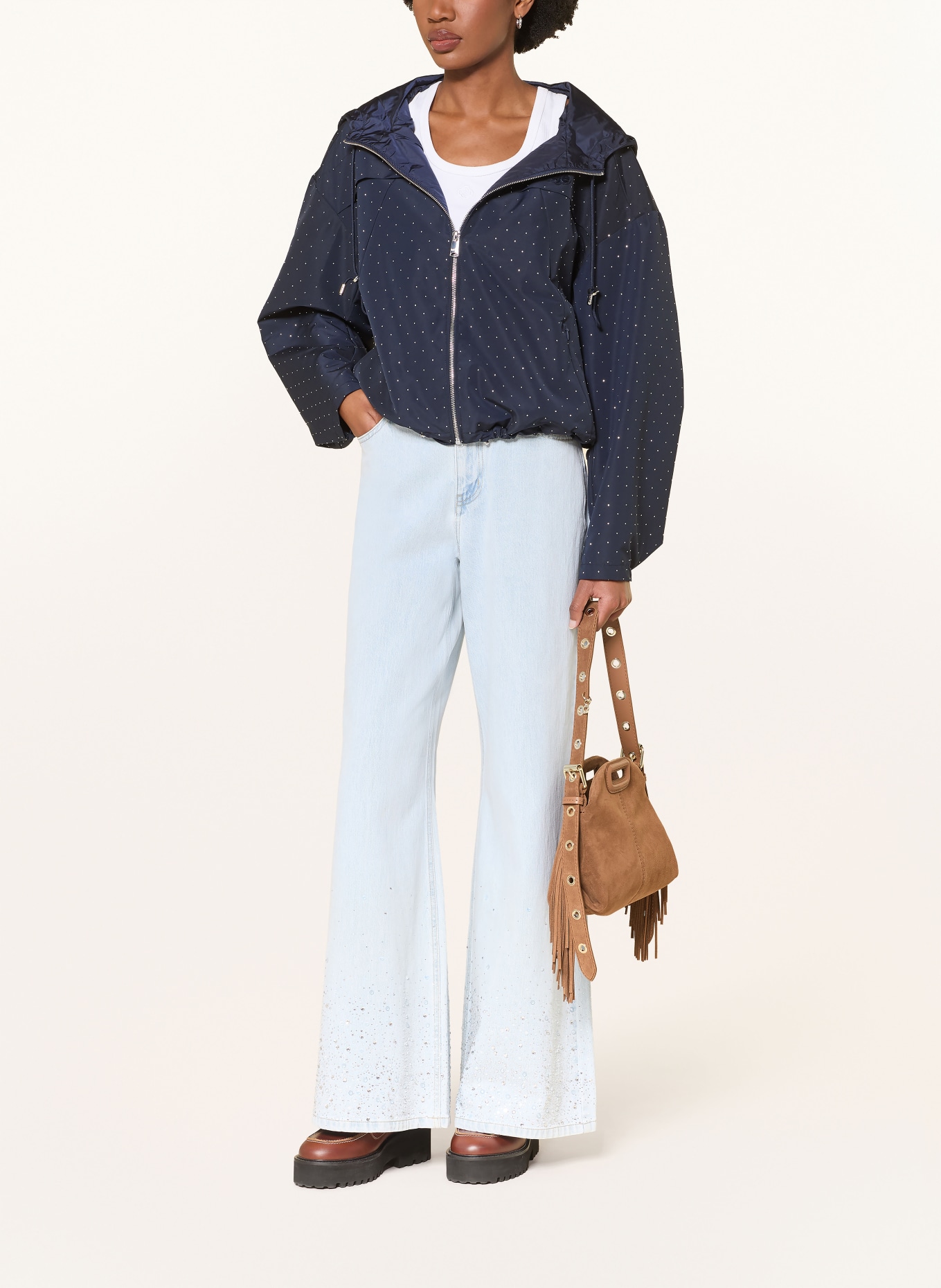 maje torba na ramię: JASNOBRĄZOWY