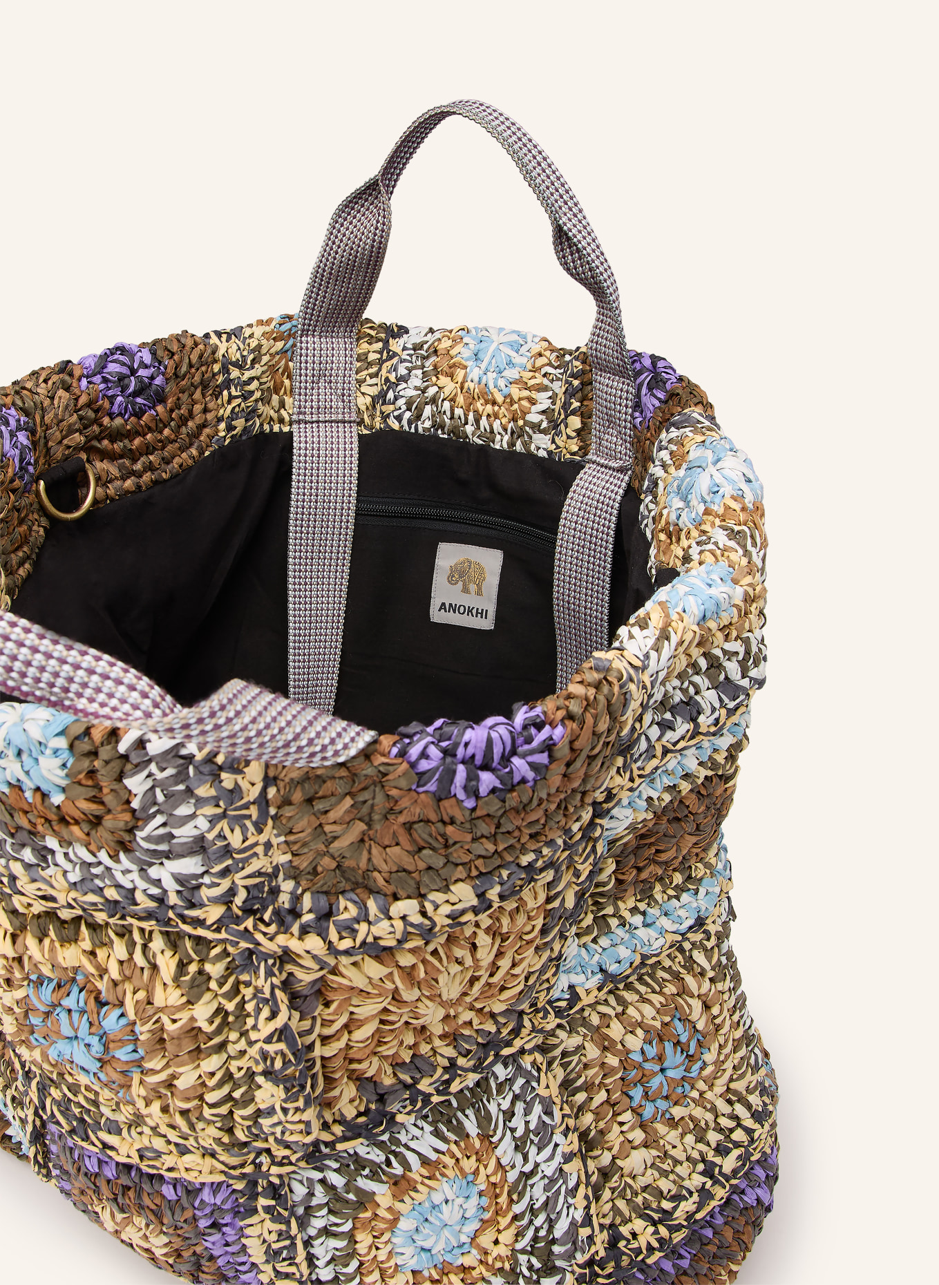 ANOKHI acheteur: BEIGE / MARRON / BLEU CLAIR