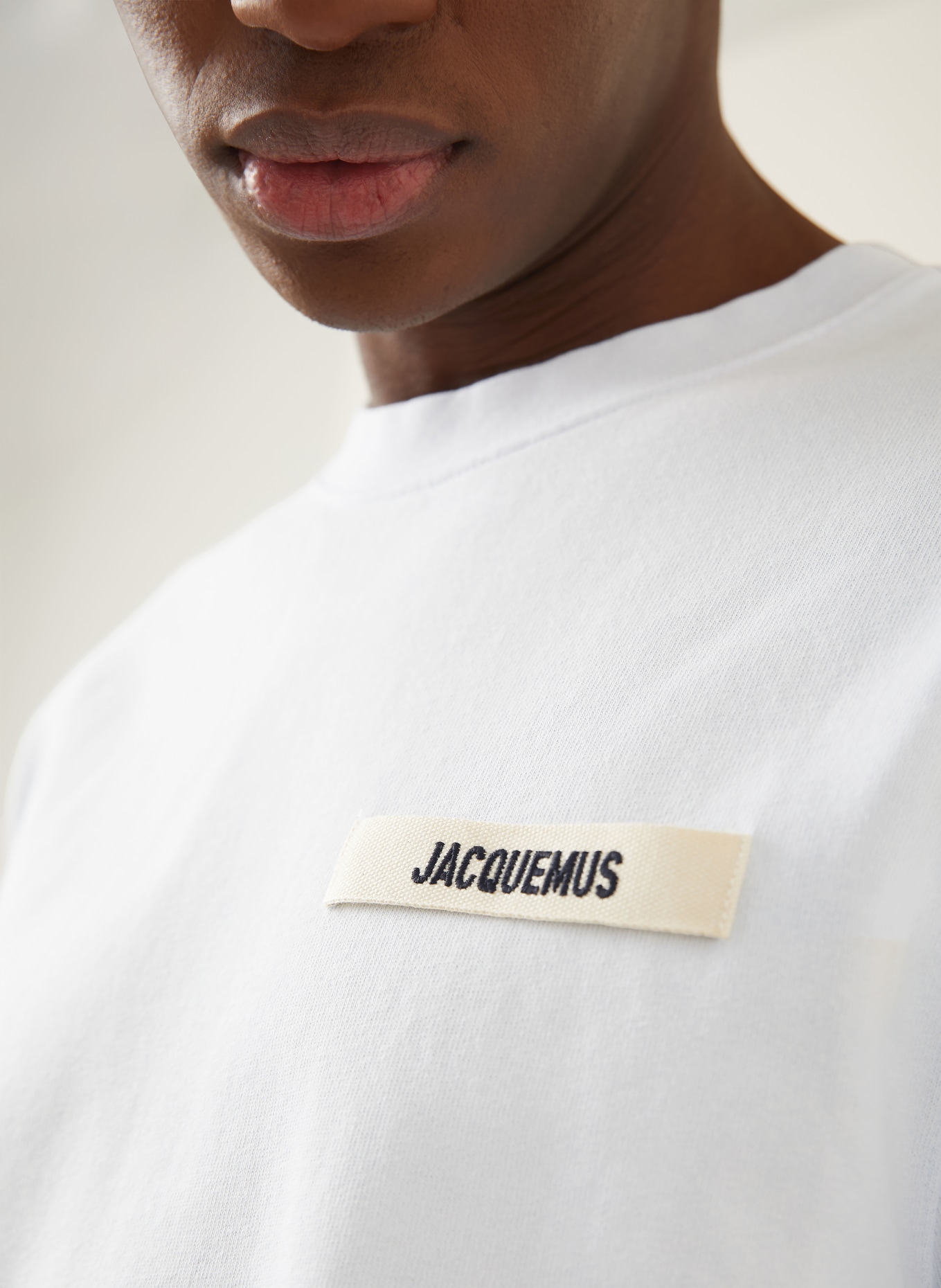 JACQUEMUS T-shirt LE TSHIRT GROS GRAIN: LIGHT BLUE