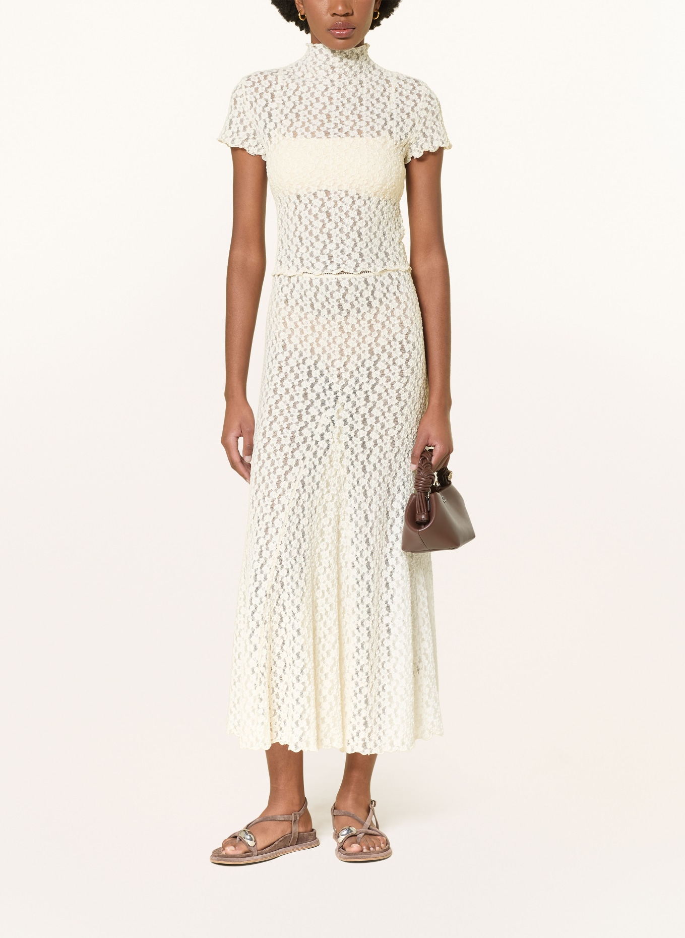 MRS & HUGS Bluzka z koronki: KREMOWY