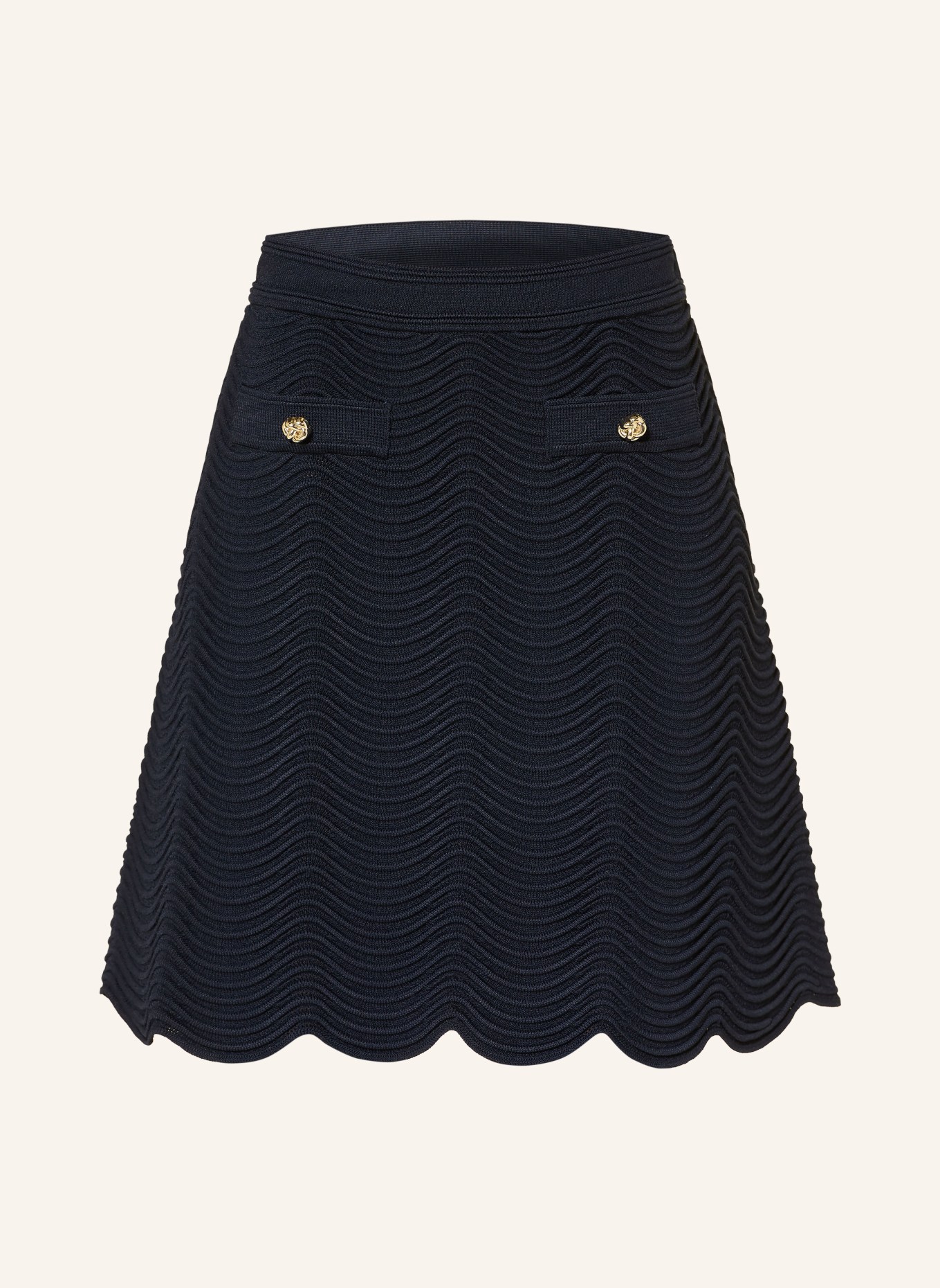 SANDRO Strickrock: DUNKELBLAU