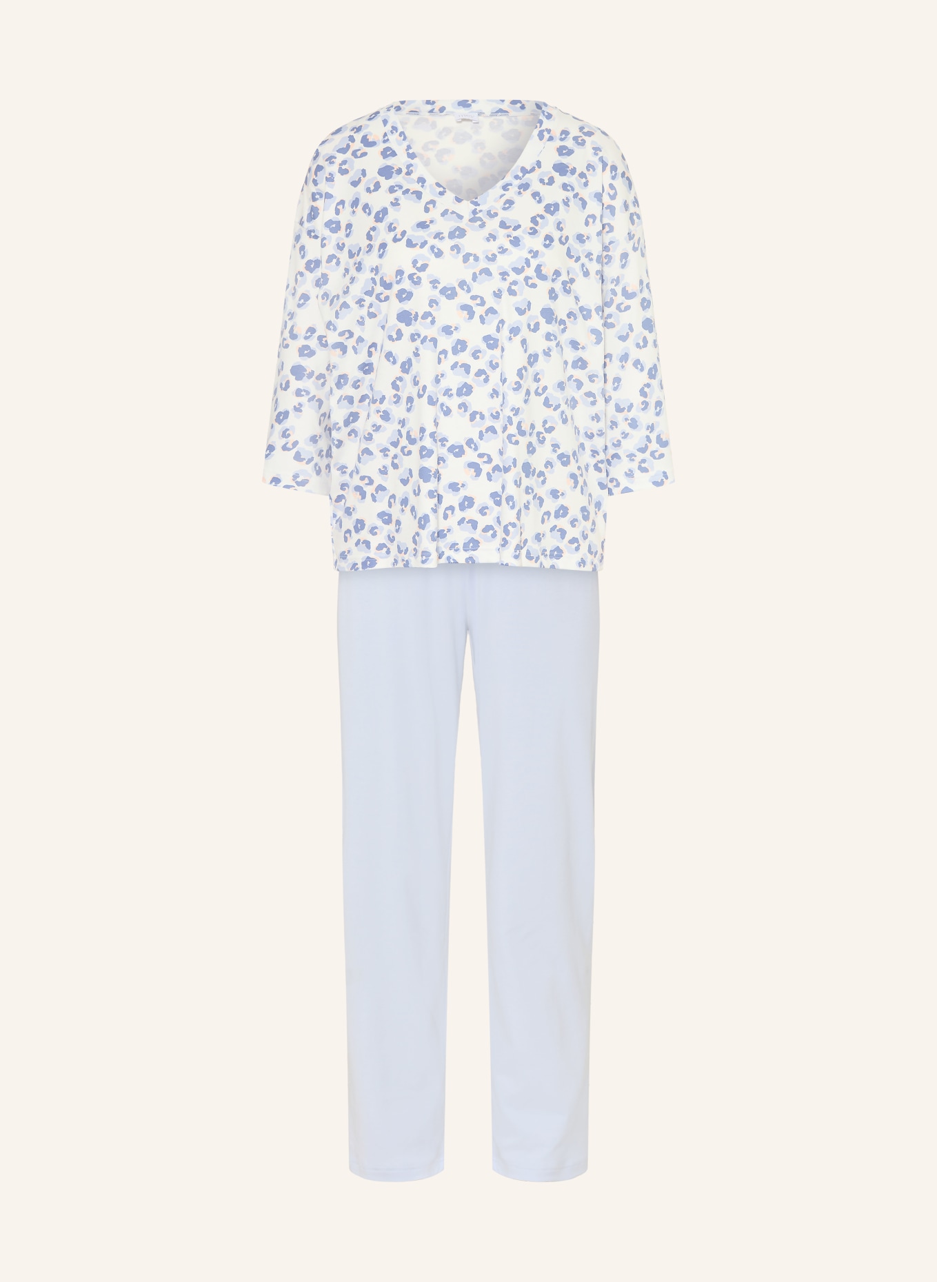 mey pyjama: LICHTBLAUW / WIT