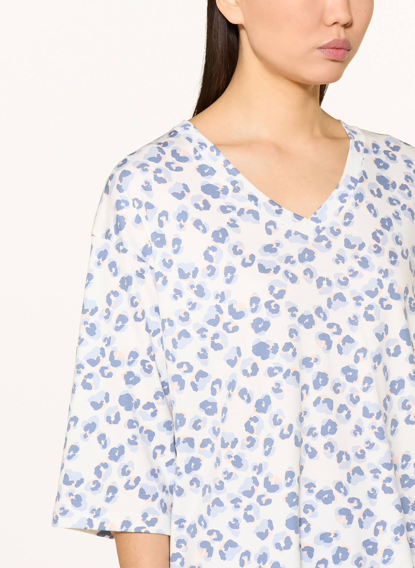 mey pyjama: LICHTBLAUW / WIT