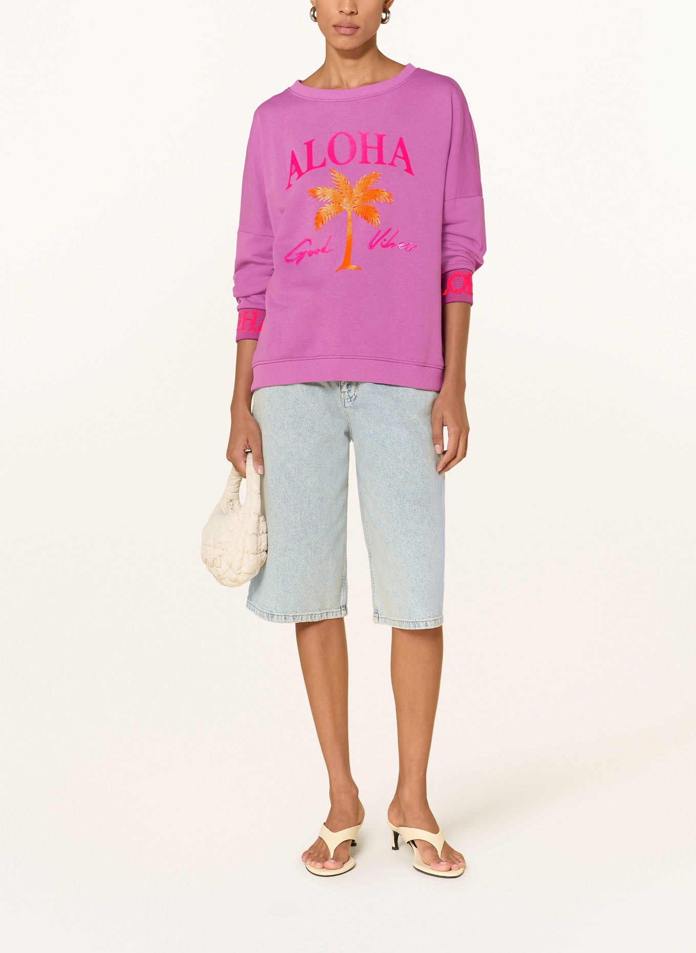 miss goodlife Sweatshirt: FUCHSIA / NEONROZE / NEONORANJE