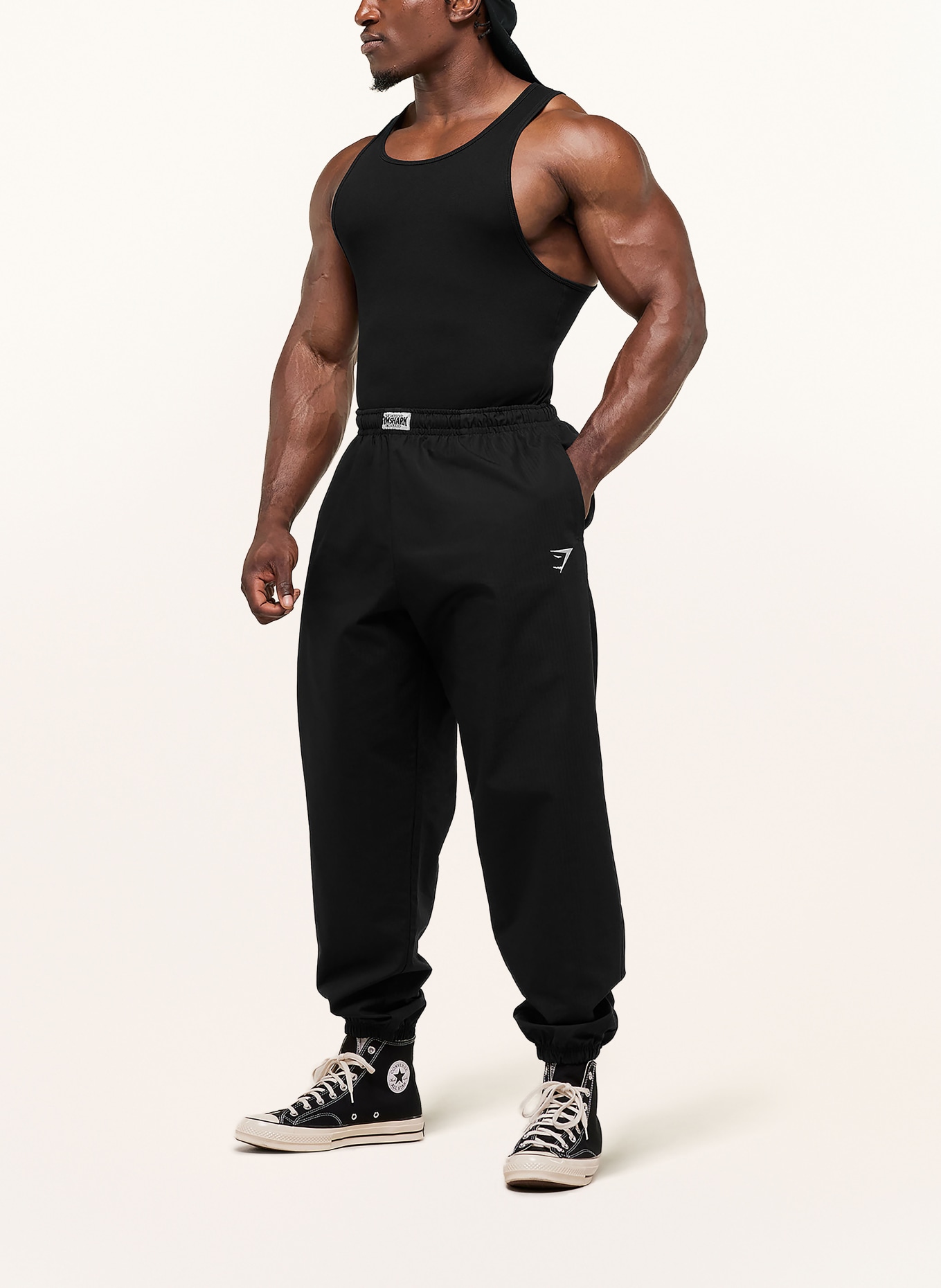 GYMSHARK pantalon de survêtement: NOIR