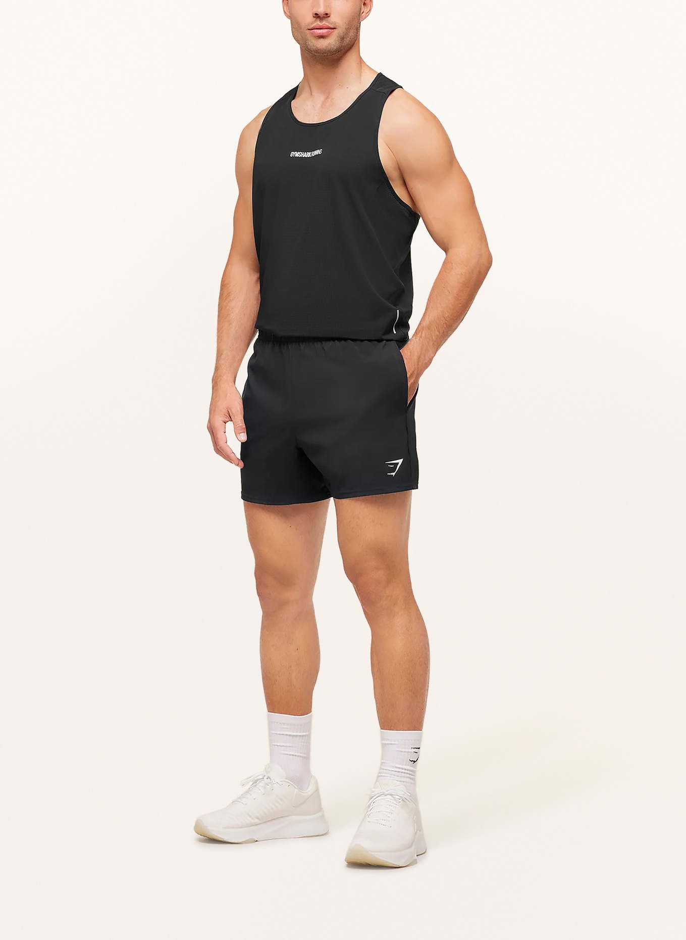 GYMSHARK Tanktop BETTER LEVEL: SCHWARZ