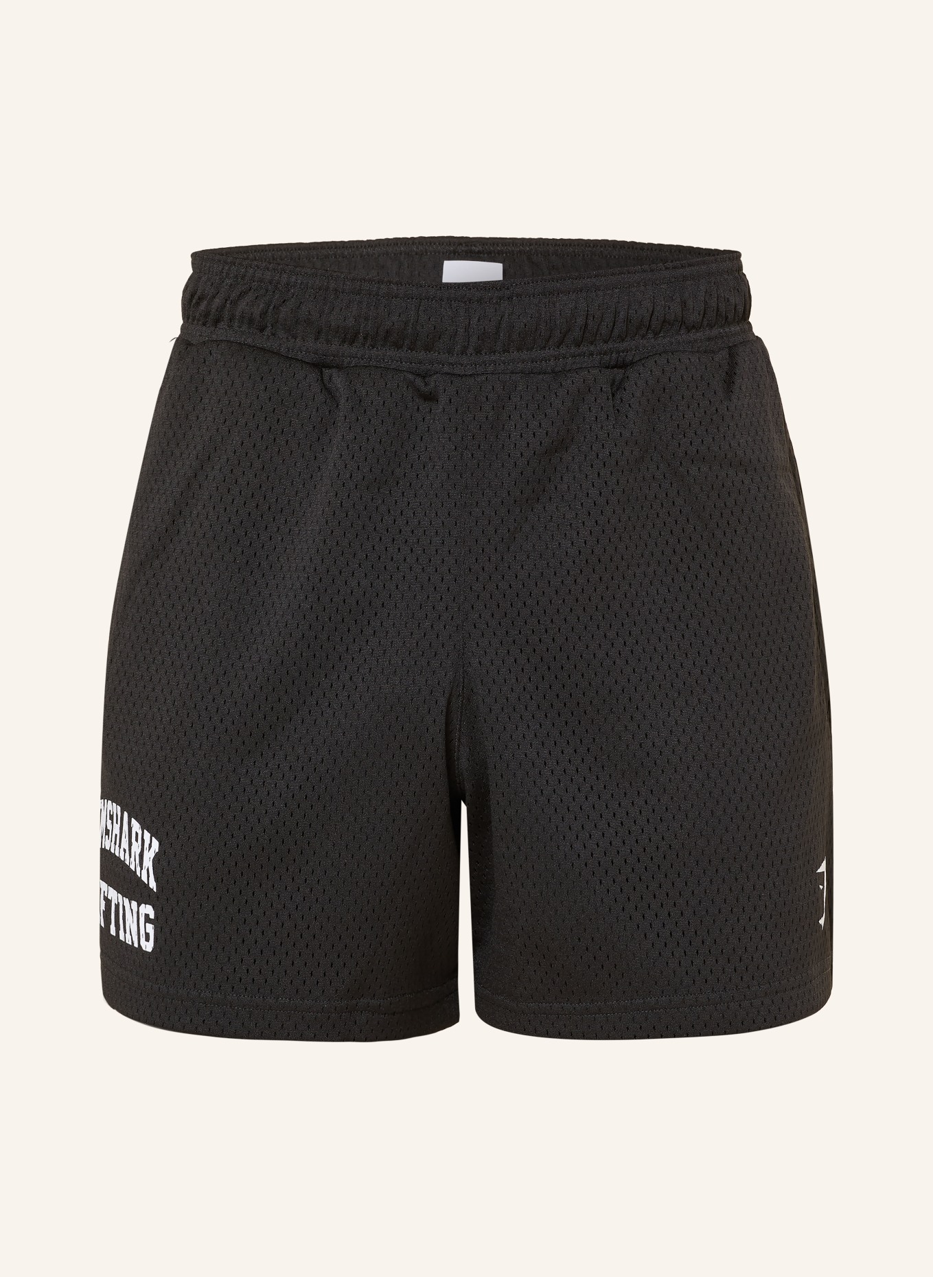 GYMSHARK Trainingsshorts LIFTING MESH 5": SCHWARZ