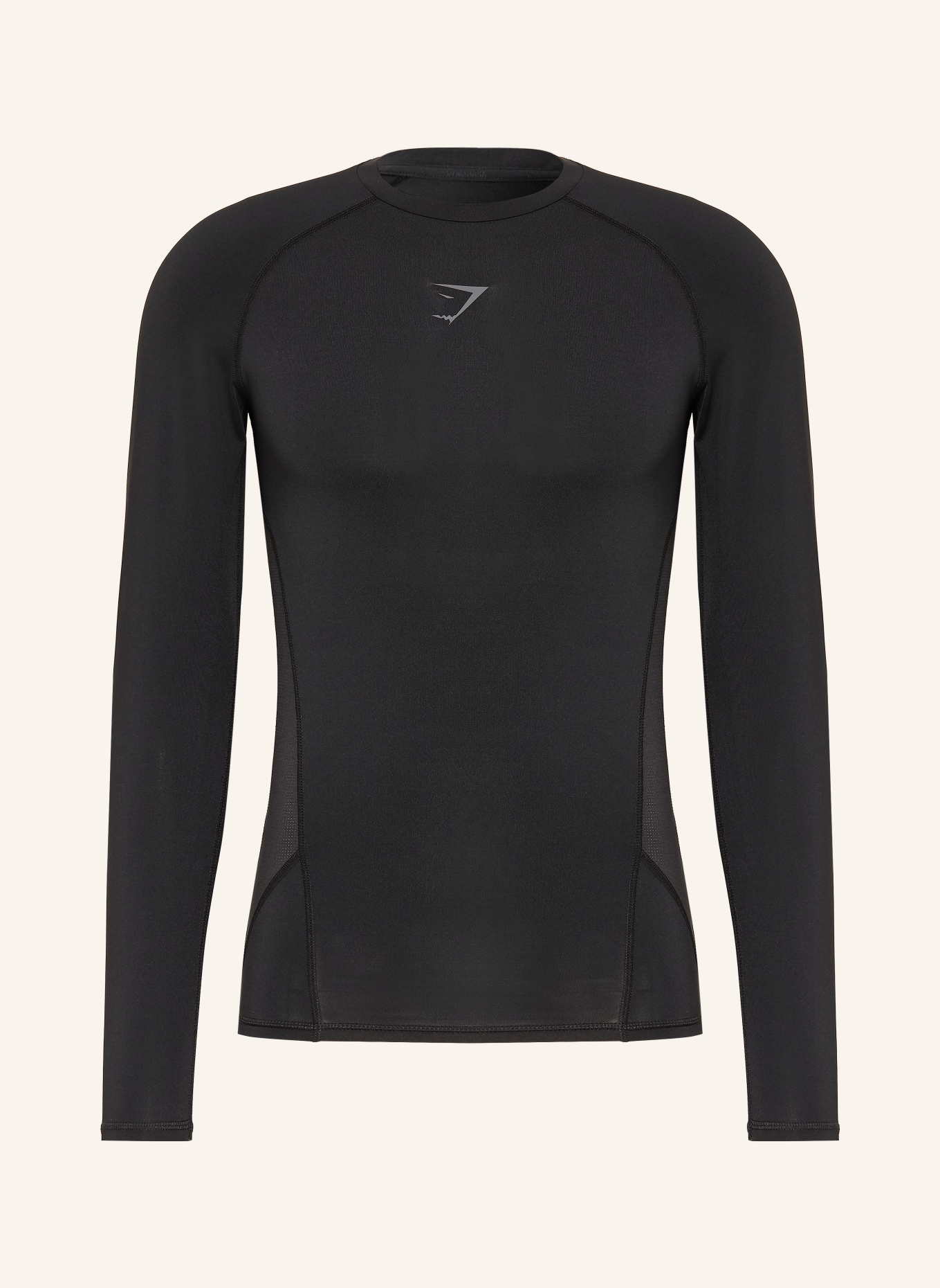 GYMSHARK T-shirt à manches longues ELEMENT: NOIR