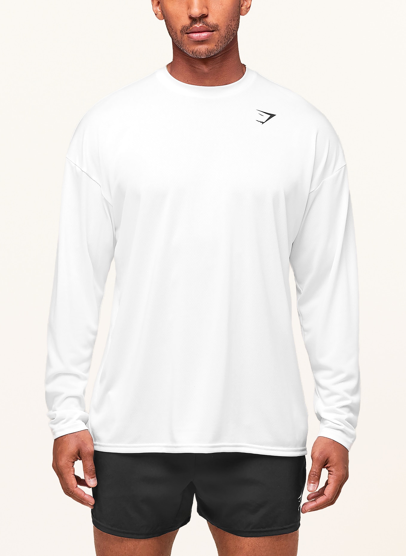 GYMSHARK Longsleeve ARRIVAL: WEISS