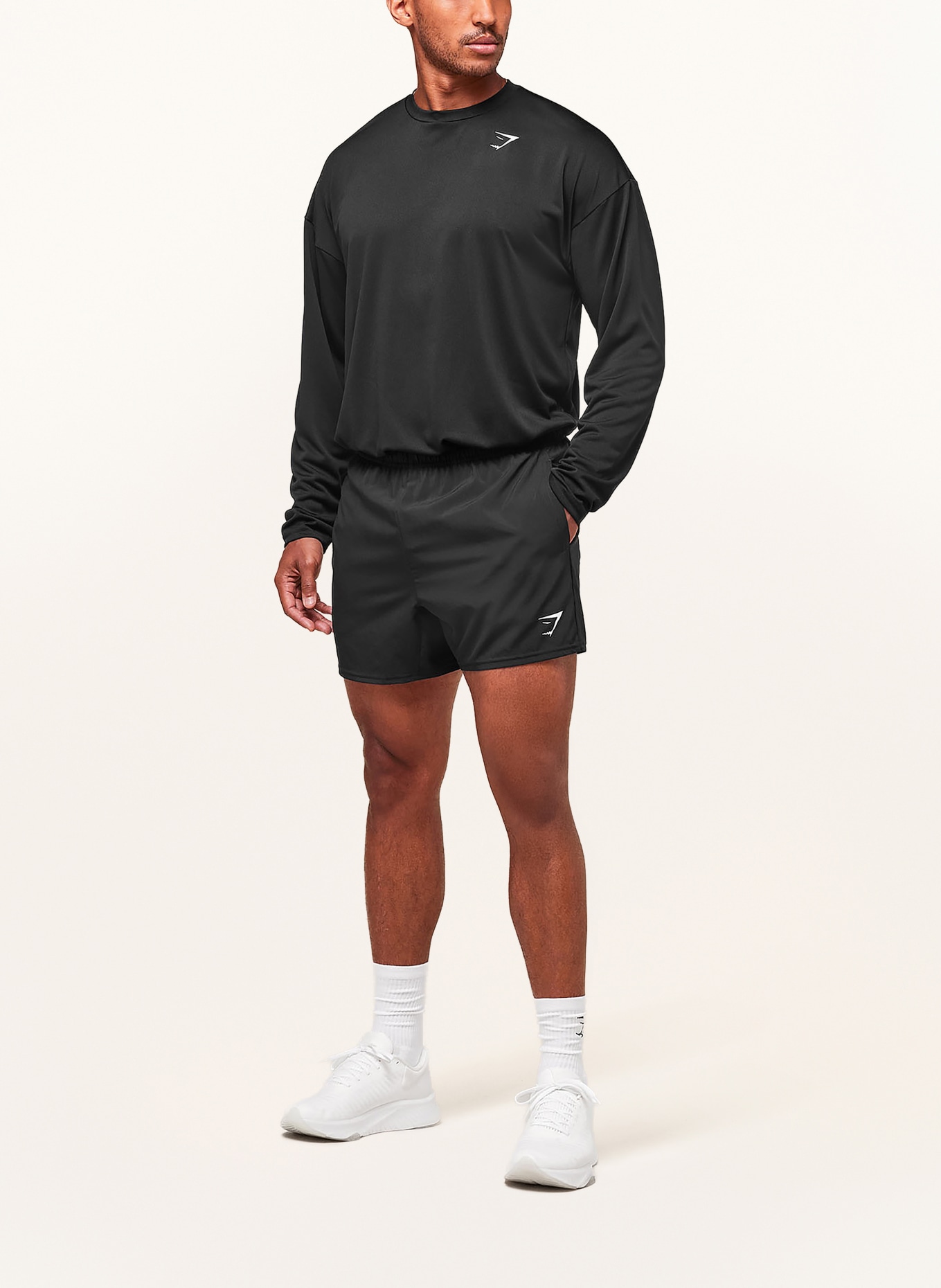 GYMSHARK Longsleeve ARRIVAL: SCHWARZ