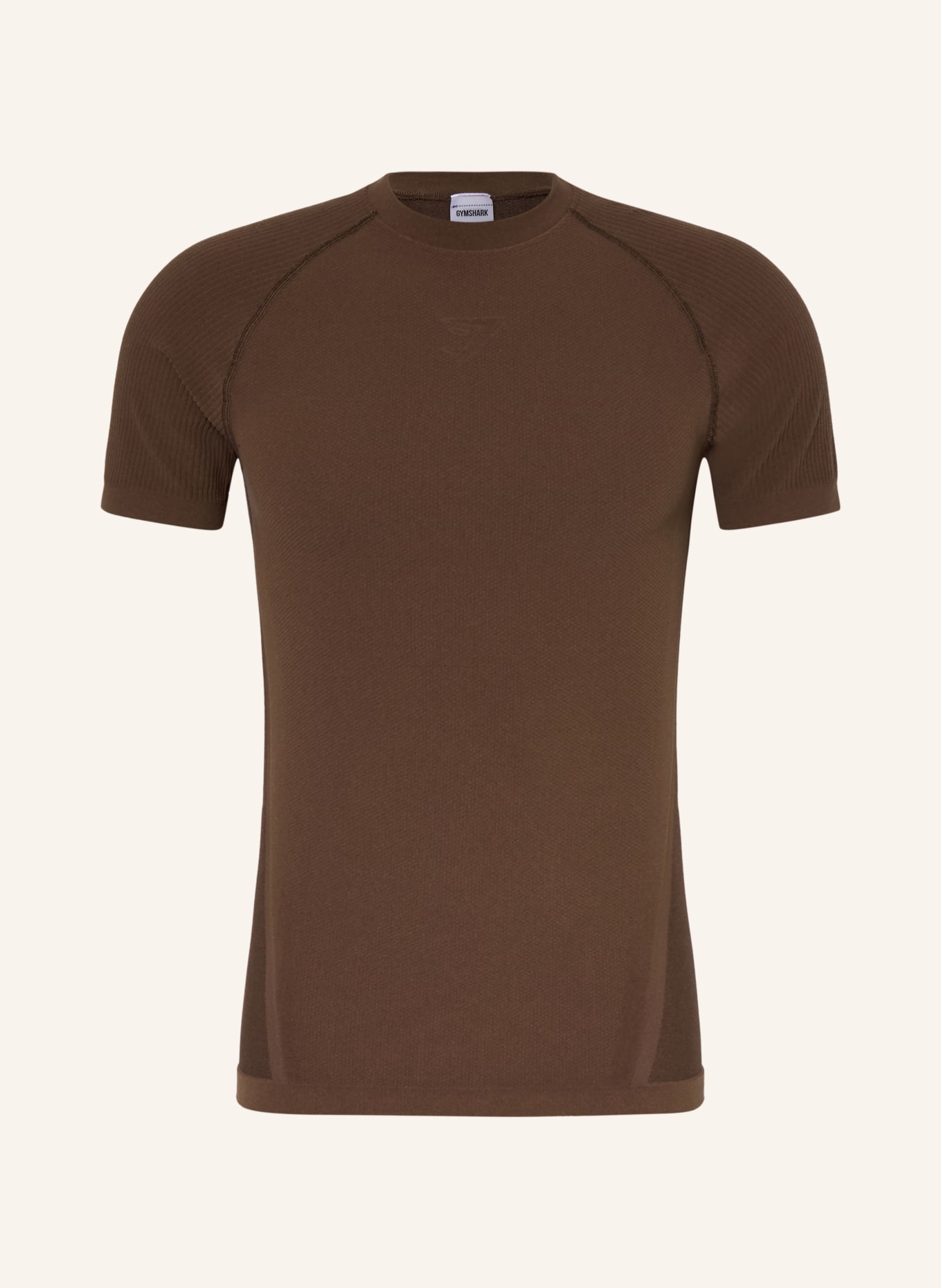 GYMSHARK T-shirt PHYSIQUE: MARRON FONCÉ