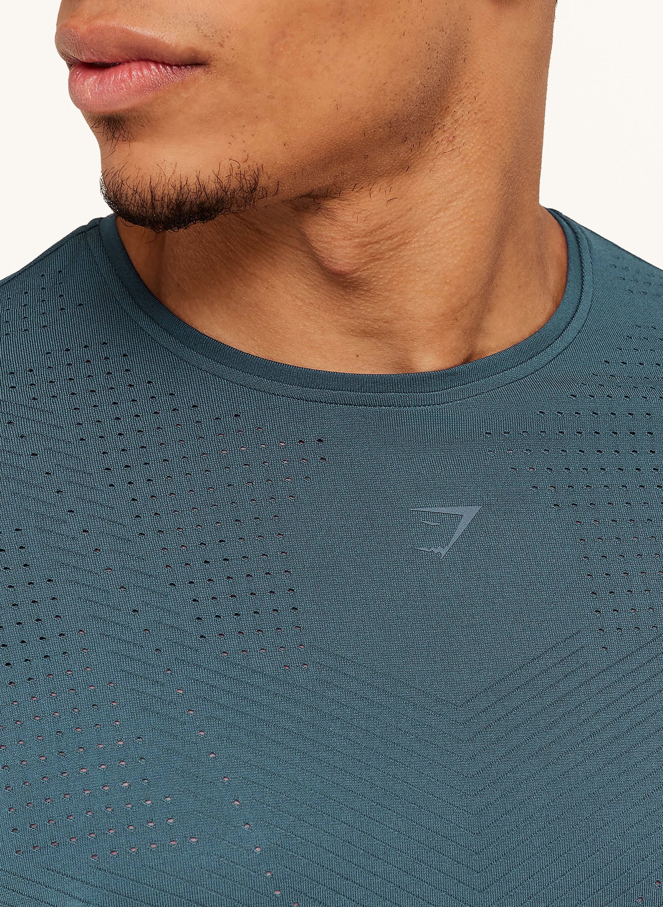GYMSHARK Laufshirt SEAMLESS: PETROL