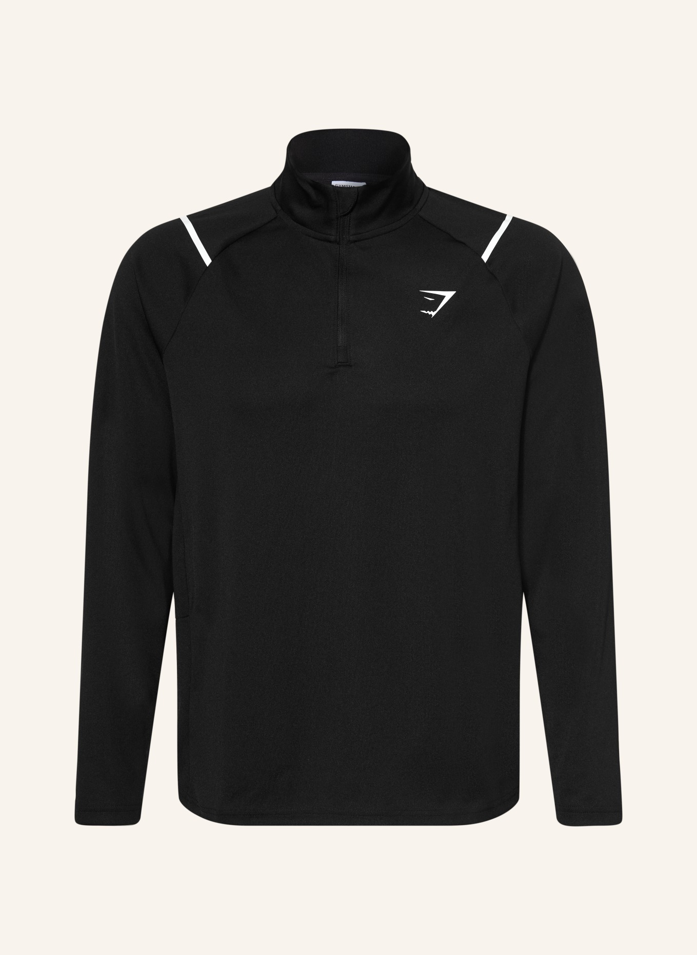 GYMSHARK Longsleeve ARRIVAL CONTRAST: SCHWARZ