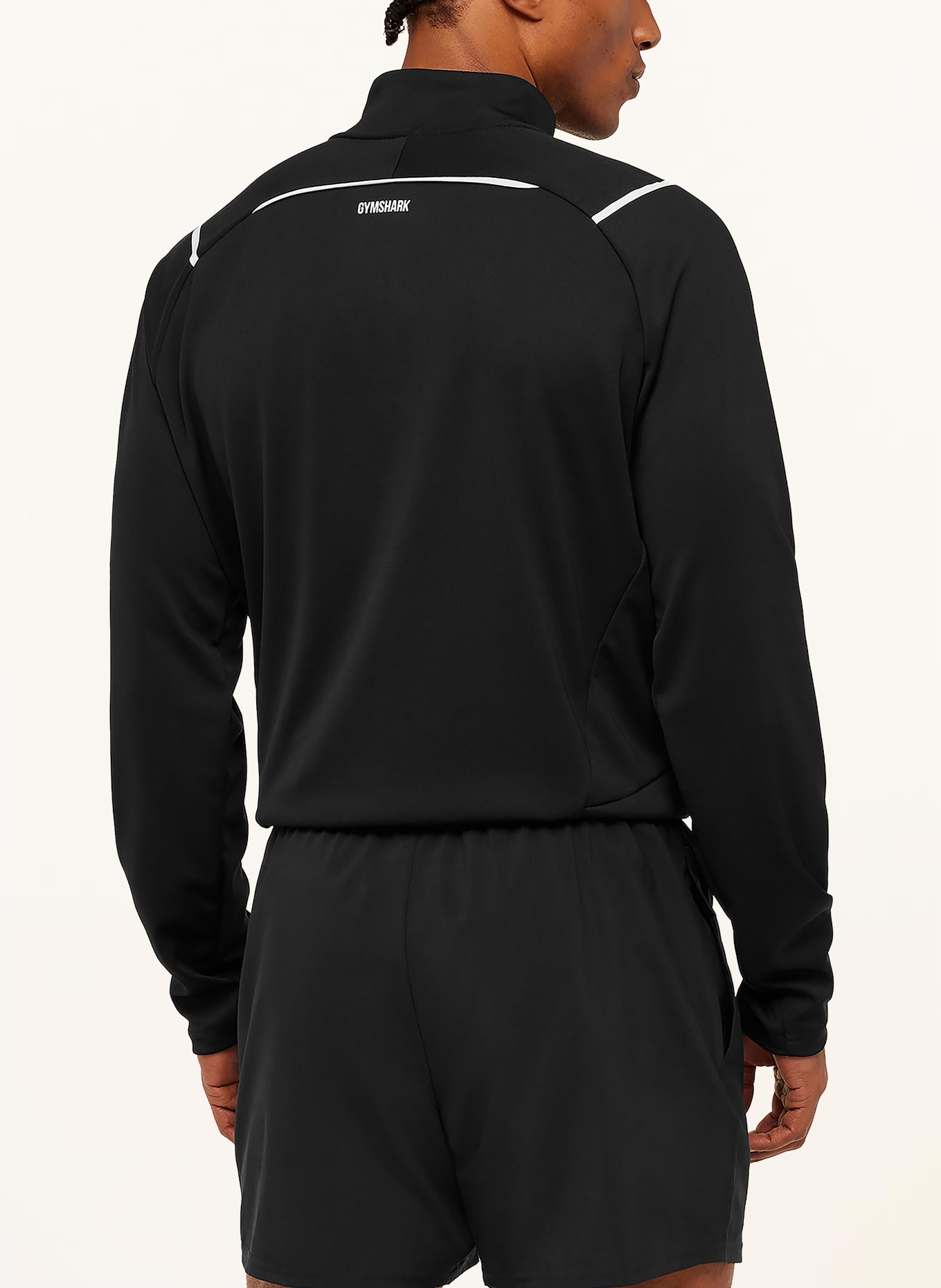 GYMSHARK Longsleeve ARRIVAL CONTRAST: SCHWARZ