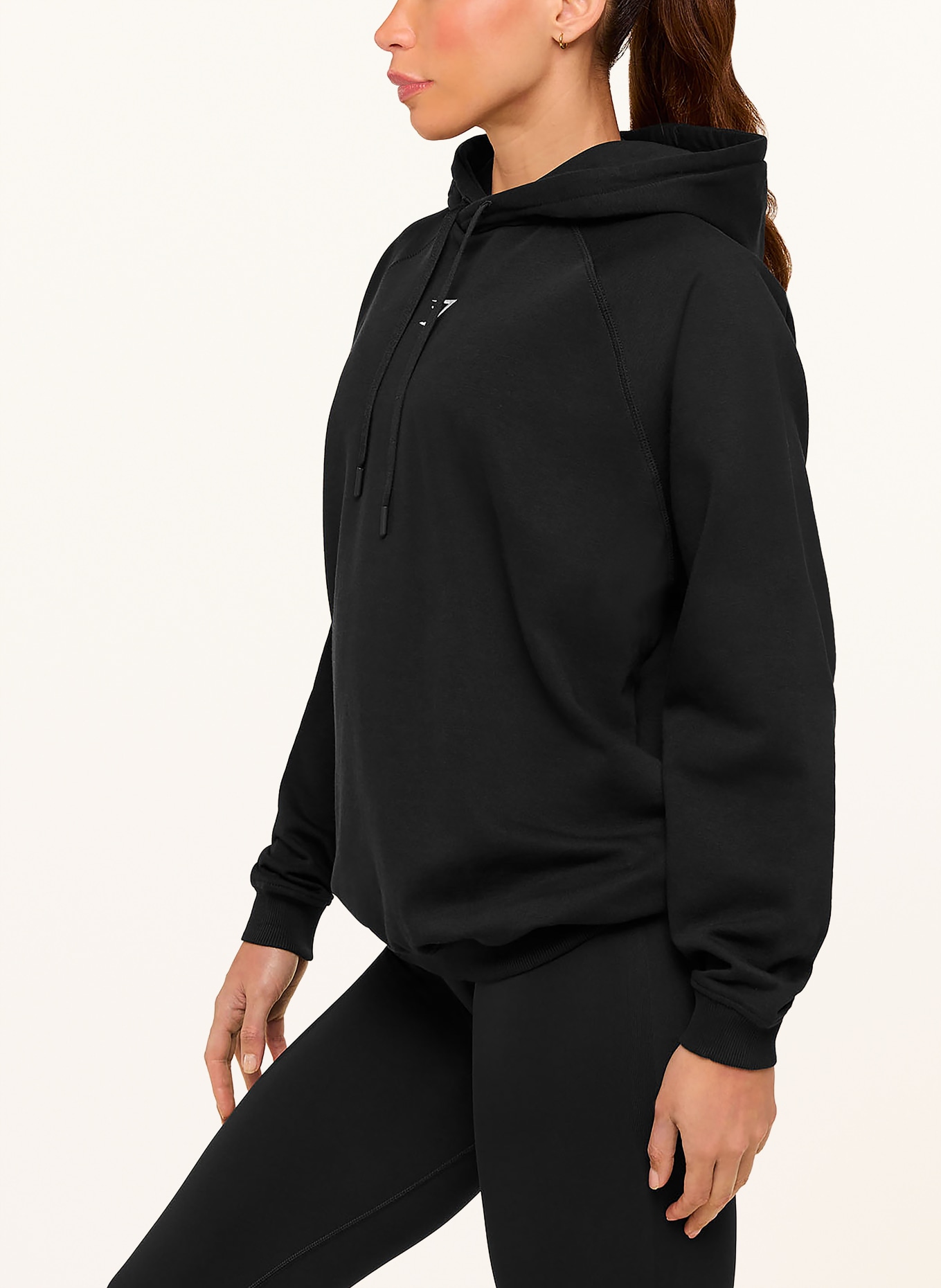 GYMSHARK Oversized-Hoodie: SCHWARZ