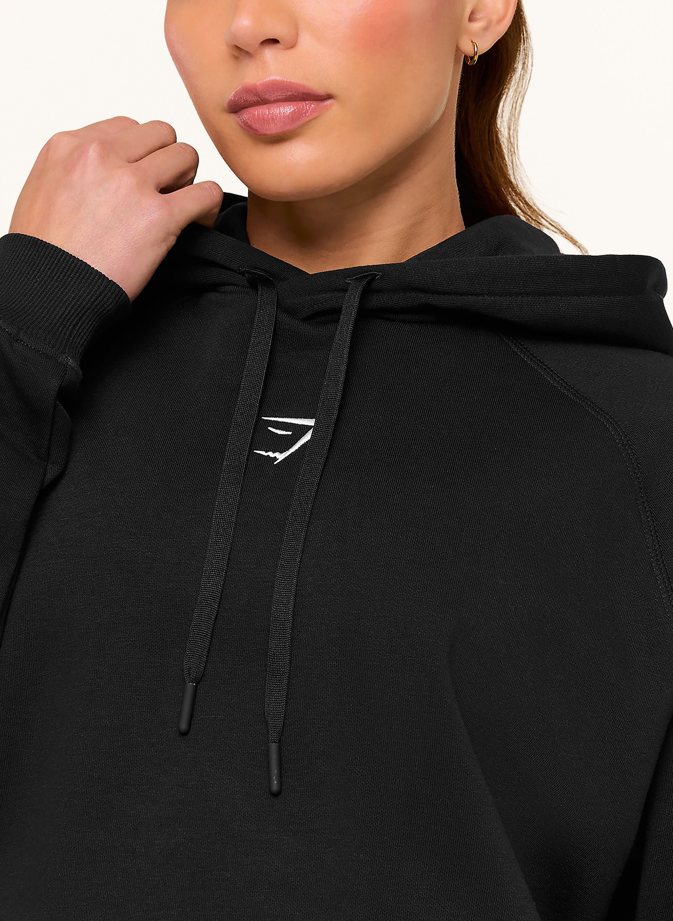 GYMSHARK Oversized-Hoodie: SCHWARZ
