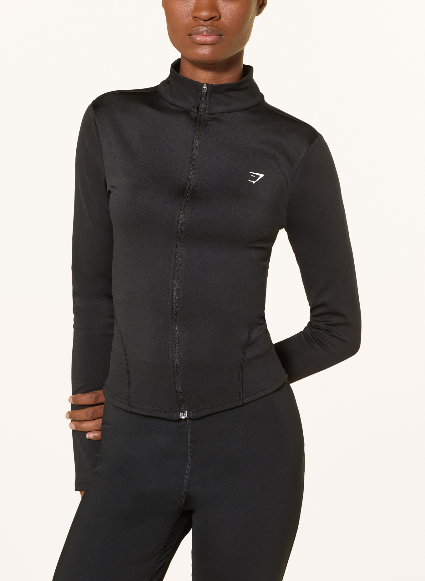 GYMSHARK Trainingsjacke: SCHWARZ