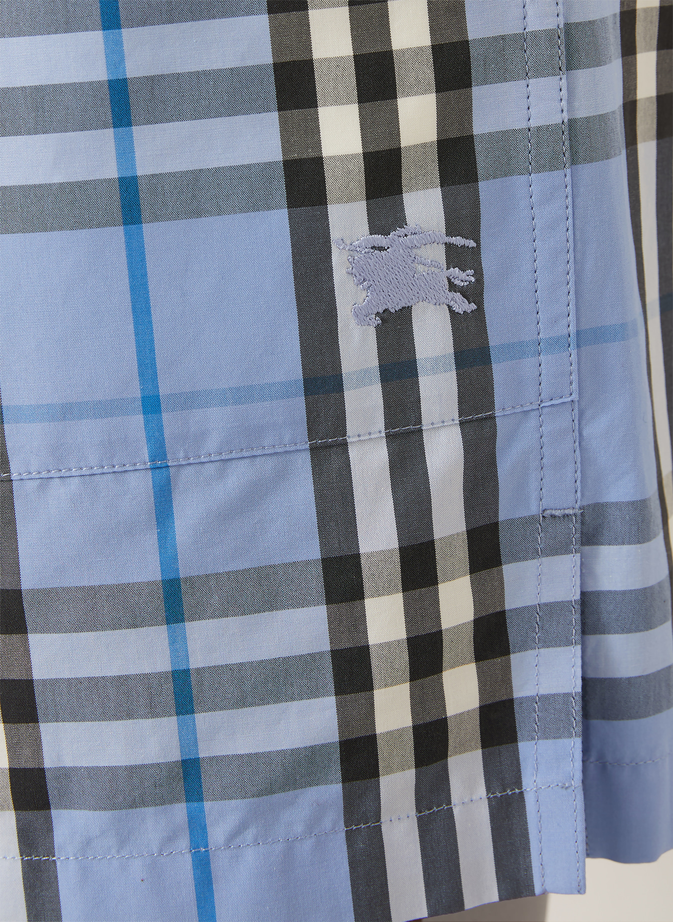 BURBERRY Shorts EVELYN: HELLBLAU / WEISS / SCHWARZ